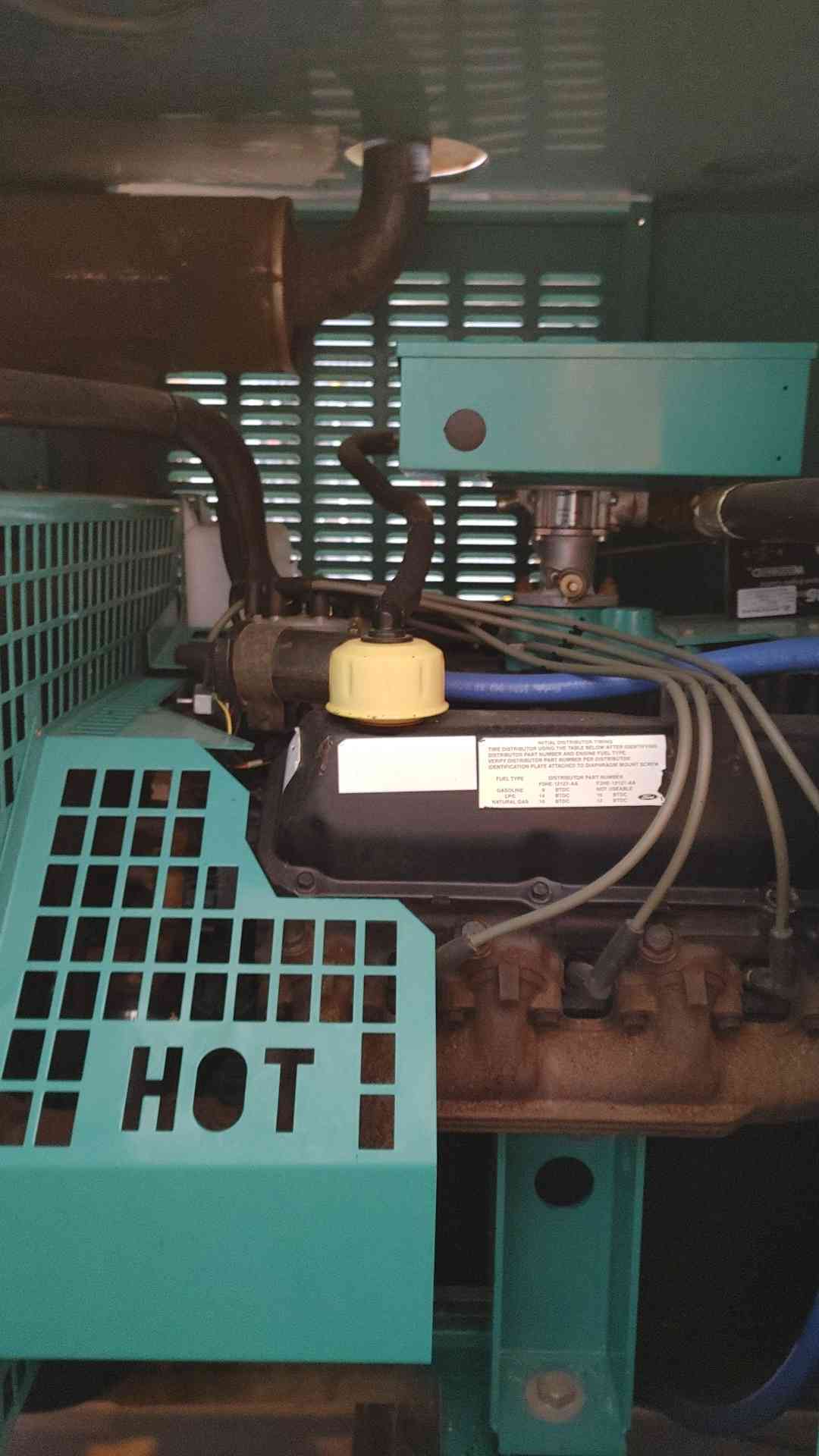 65KW Onan Ford Generator 1PH/3PH 1068Hrs Nat Gas LP '99 LOAD TESTED (108783)