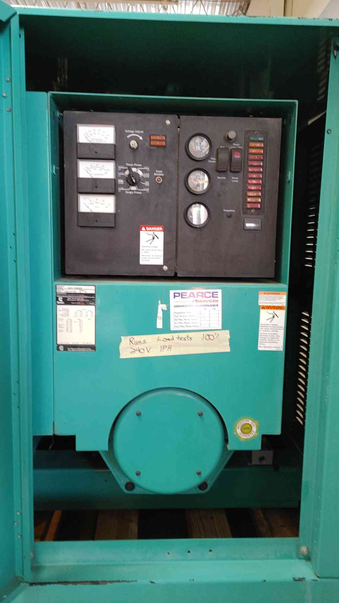 45KW Cummins Onan Generator 1&3PH 4536Hrs Nat Gas LP GGFC '00 LOAD TESTED (108785)