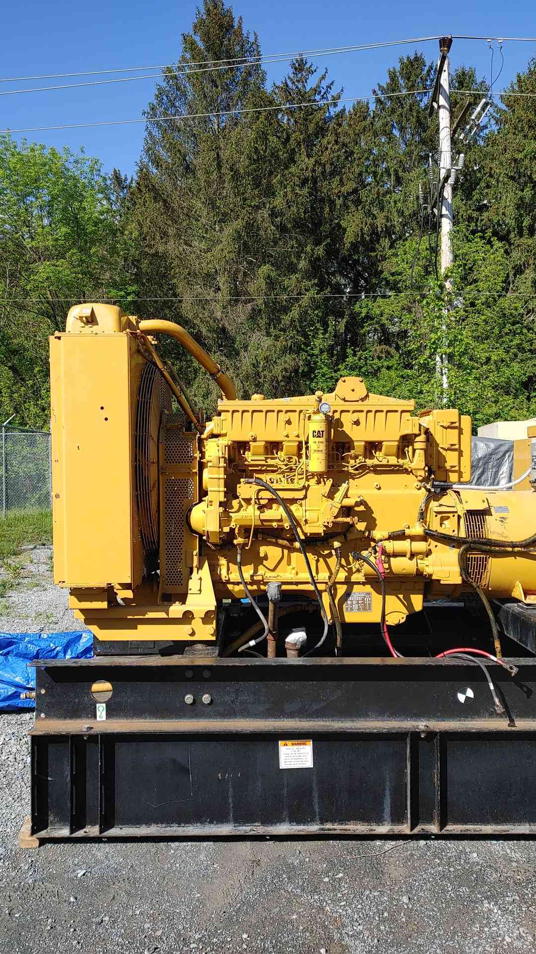 350KW Cat 3406 Caterpillar Generator 498Hrs Diesel '97 LOAD TESTED (108790)