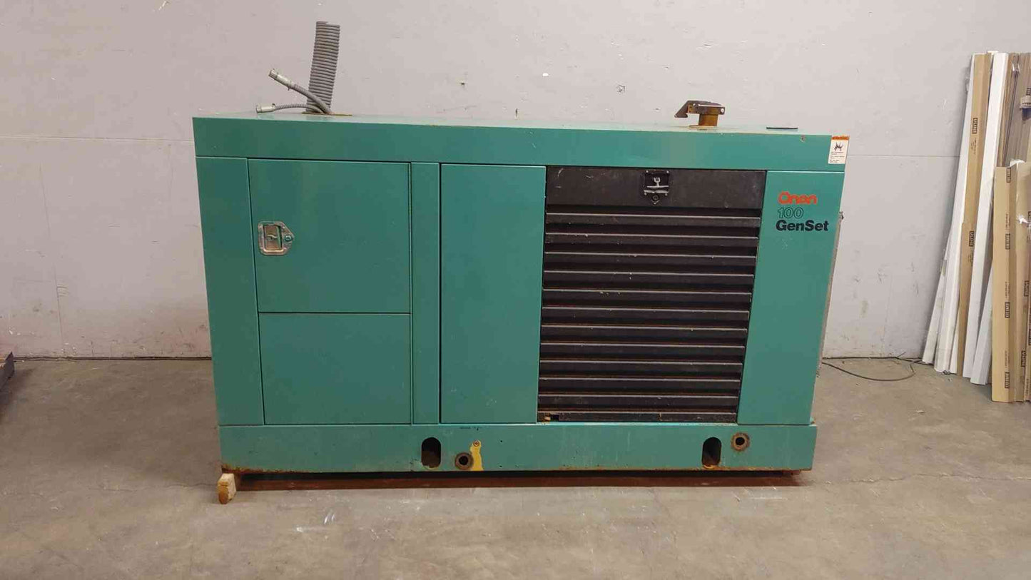 100KW Cummins 6BT 5.9 Onan 100DGDBL Diesel Generator Multi Phase 1467hrs LOAD TESTED (108789)