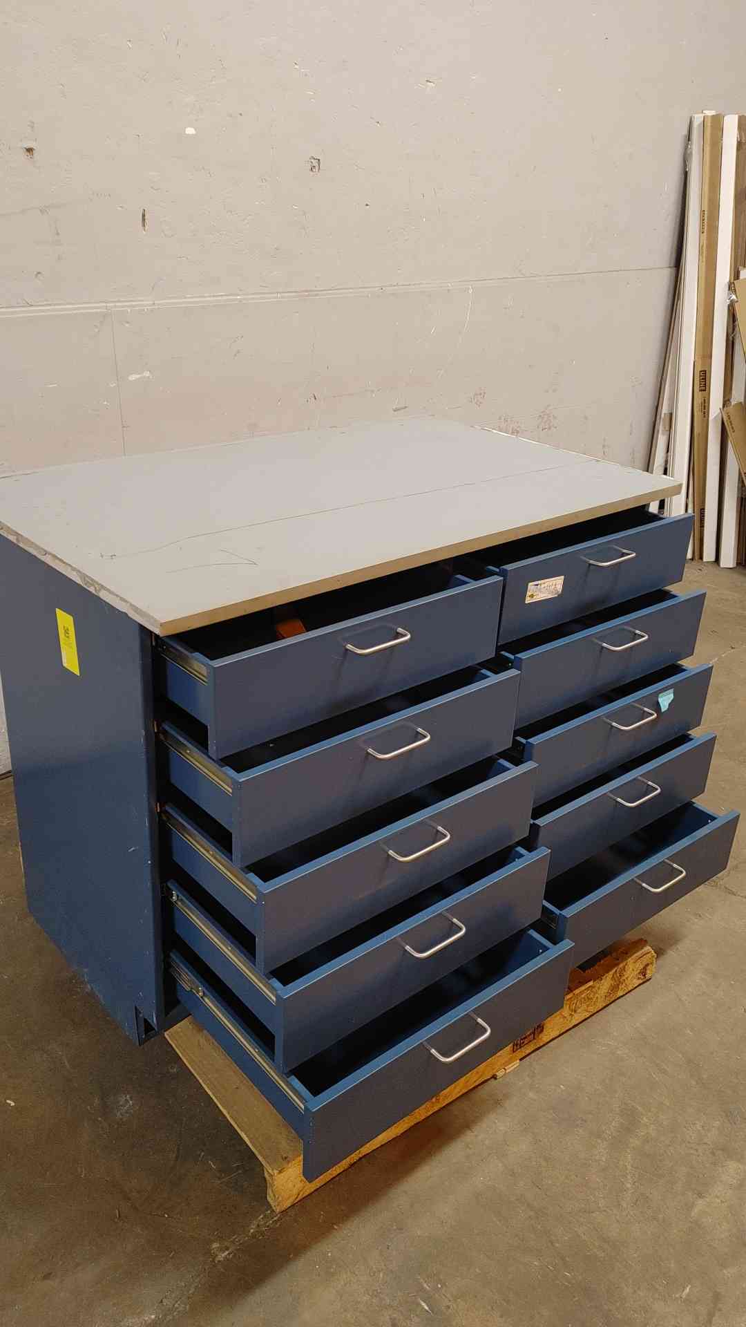 Fisher Hamilton 4' Casework With Countertops Drawers Only (108819)