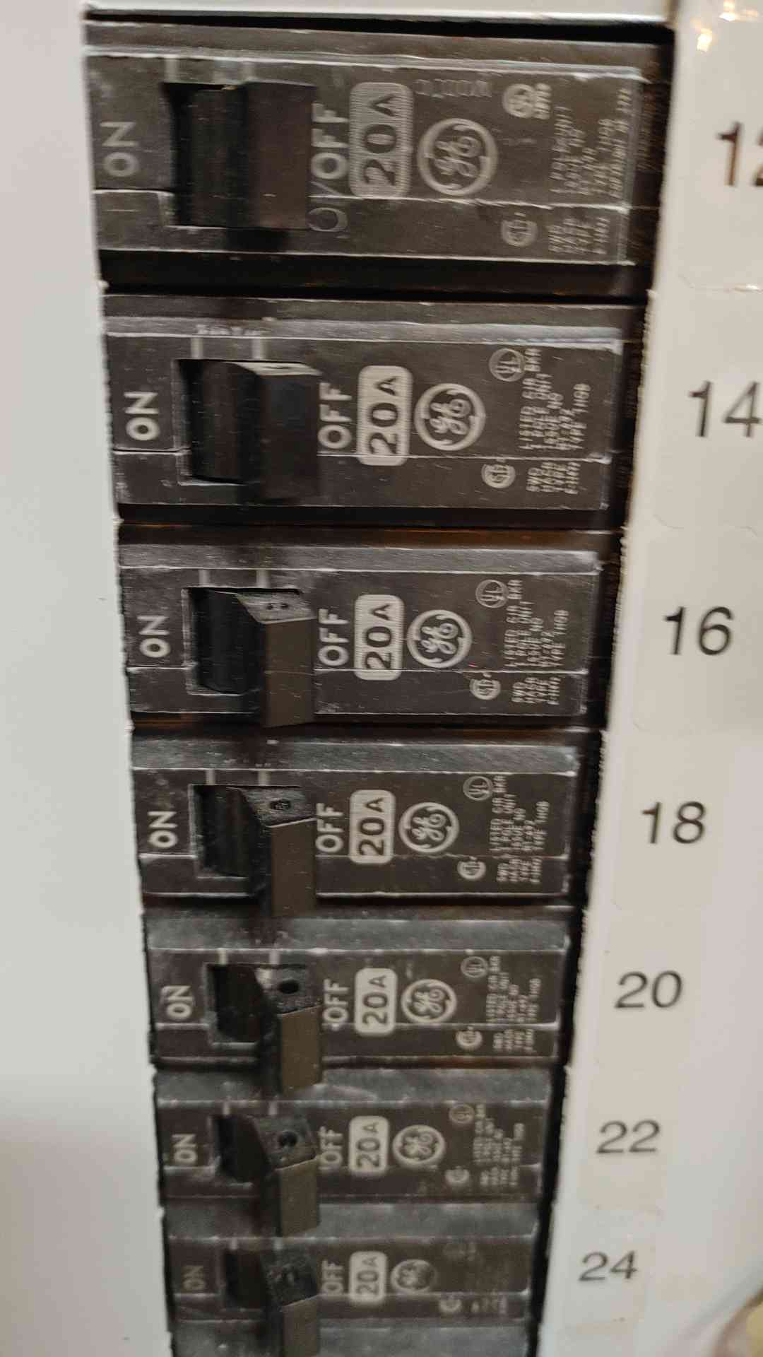 General Electric A Series Panelboard AQF3422ABX 225 AMP 208Y/120 V 3 PHASE 4 WIRE (108834)