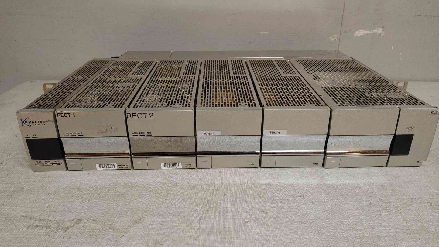 Valere Rectifier Shelf 240V 45A CC9D-ANN-VC w/ 2 V1000A Rectifier Modules(108906)