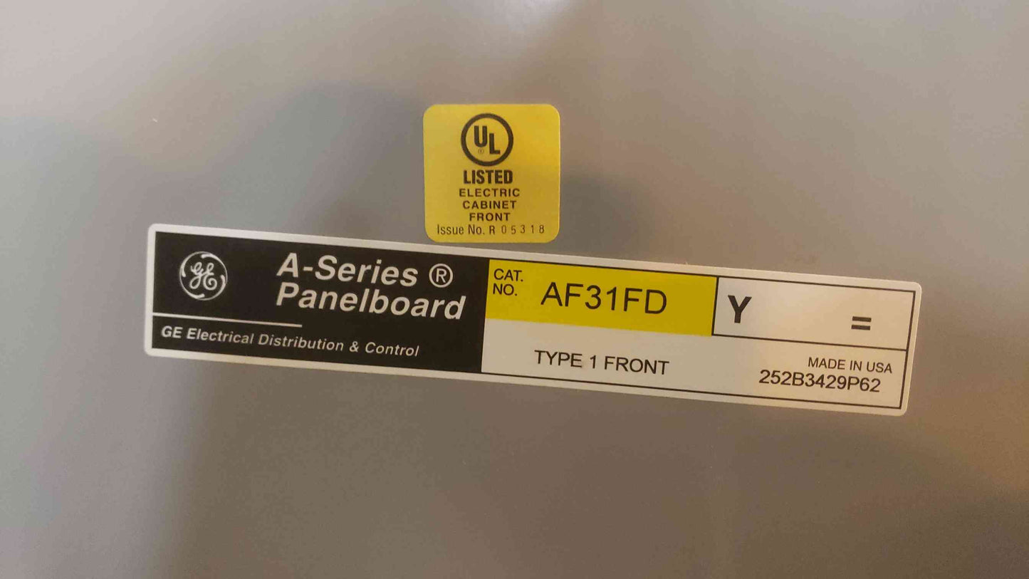 GE A Series 125A 208/120 3PH 4W Panelboard AQF3241MTX (SKU: 108922)