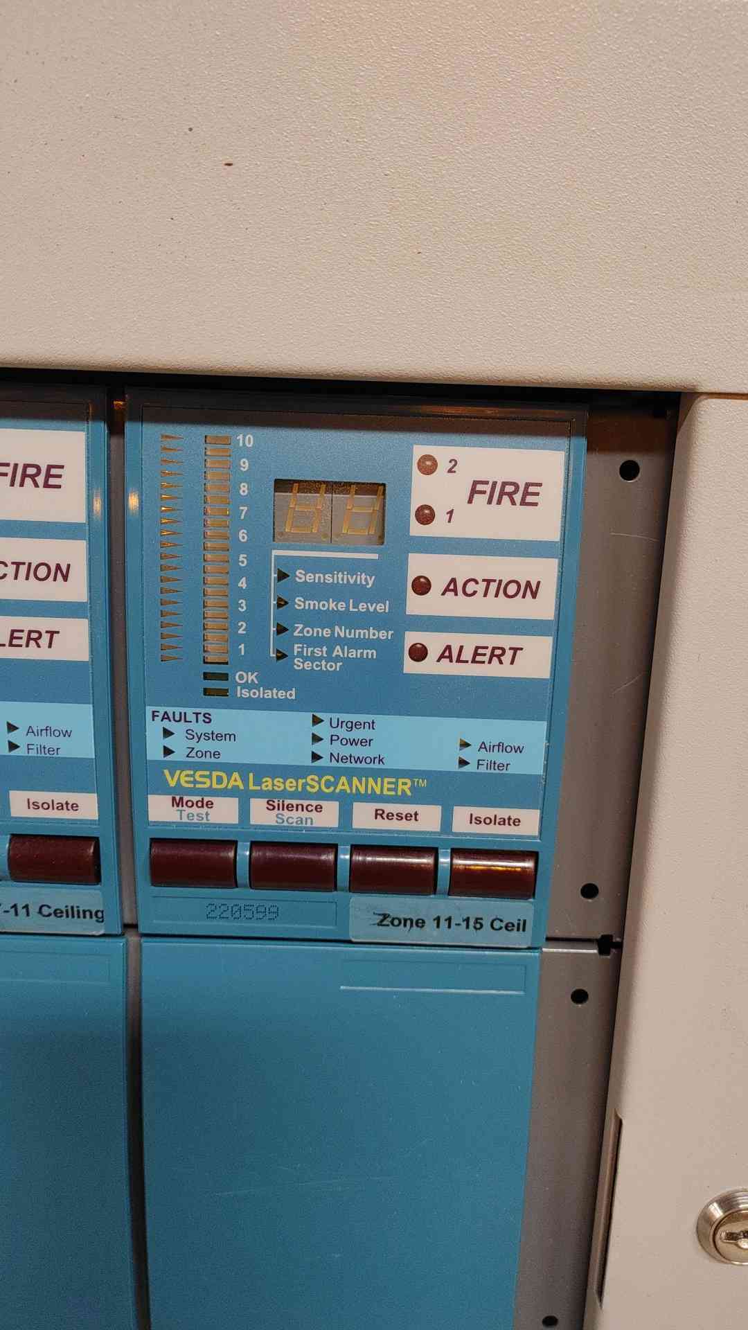 Vision Systems Fire Alert Panel w/ 5 Vesda Laser Scanner Modules (108958)