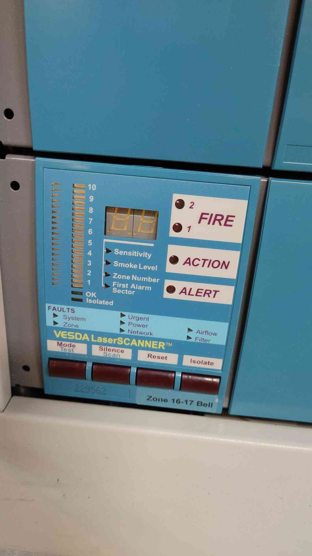 Vision Systems Fire Alert Panel w/ 5 Vesda Laser Scanner Modules (108958)