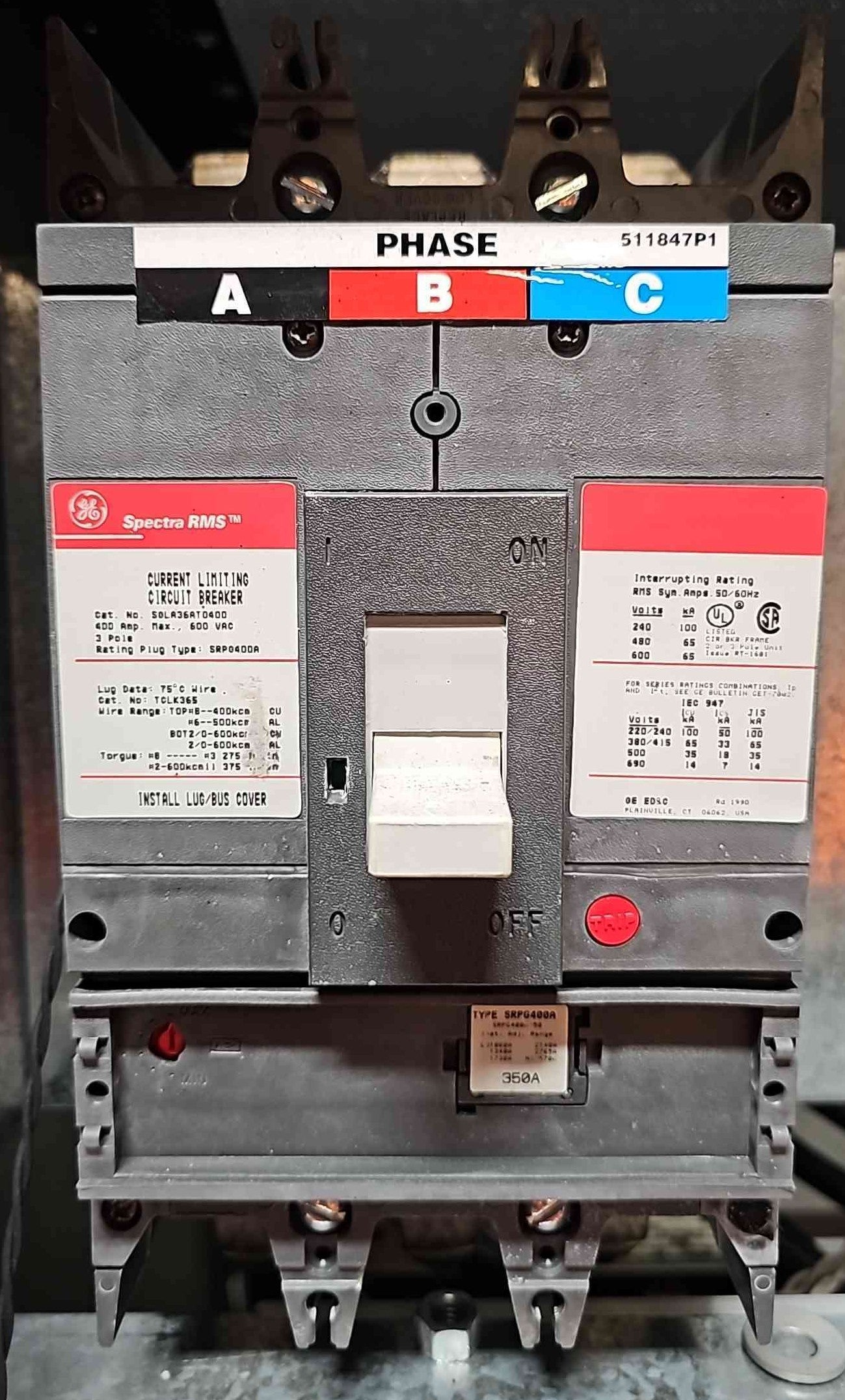 225KVA Liebert PDU PPA225C 480V x 208/120v 3PH Power Distribution Unit