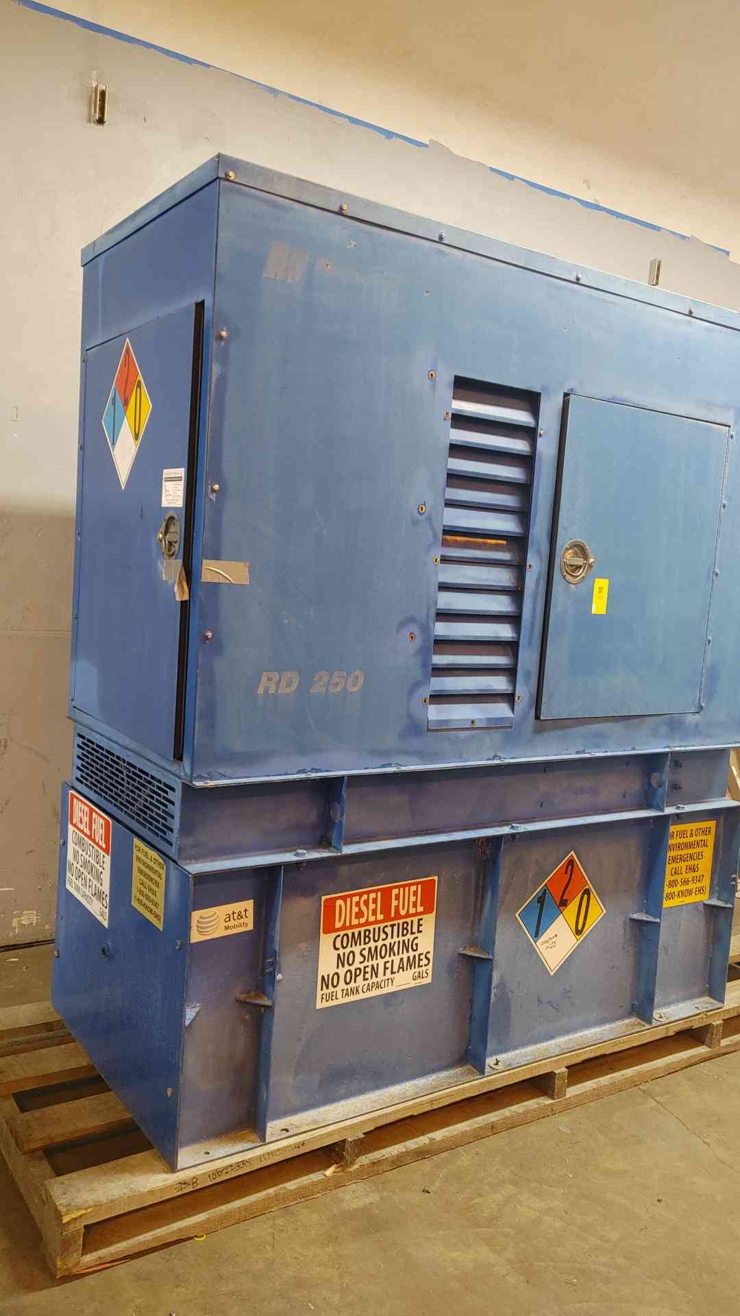 20KW Magnetek Diesel Generator 1&3PH 1455Hrs 3.9L Perkins RD250 TESTED (109009)