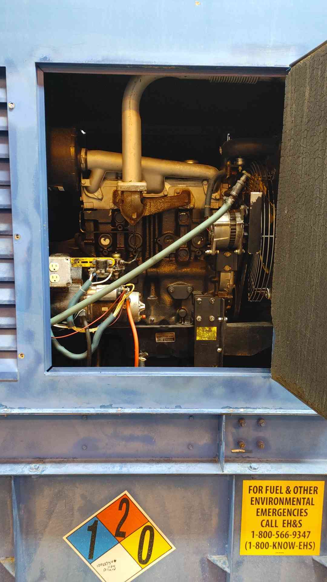 20KW Magnetek Diesel Generator 1&3PH 1455Hrs 3.9L Perkins RD250 TESTED (109009)