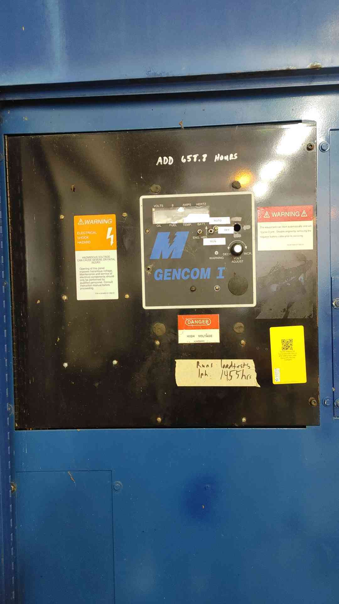20KW Magnetek Diesel Generator 1&3PH 1455Hrs 3.9L Perkins RD250 TESTED (109009)