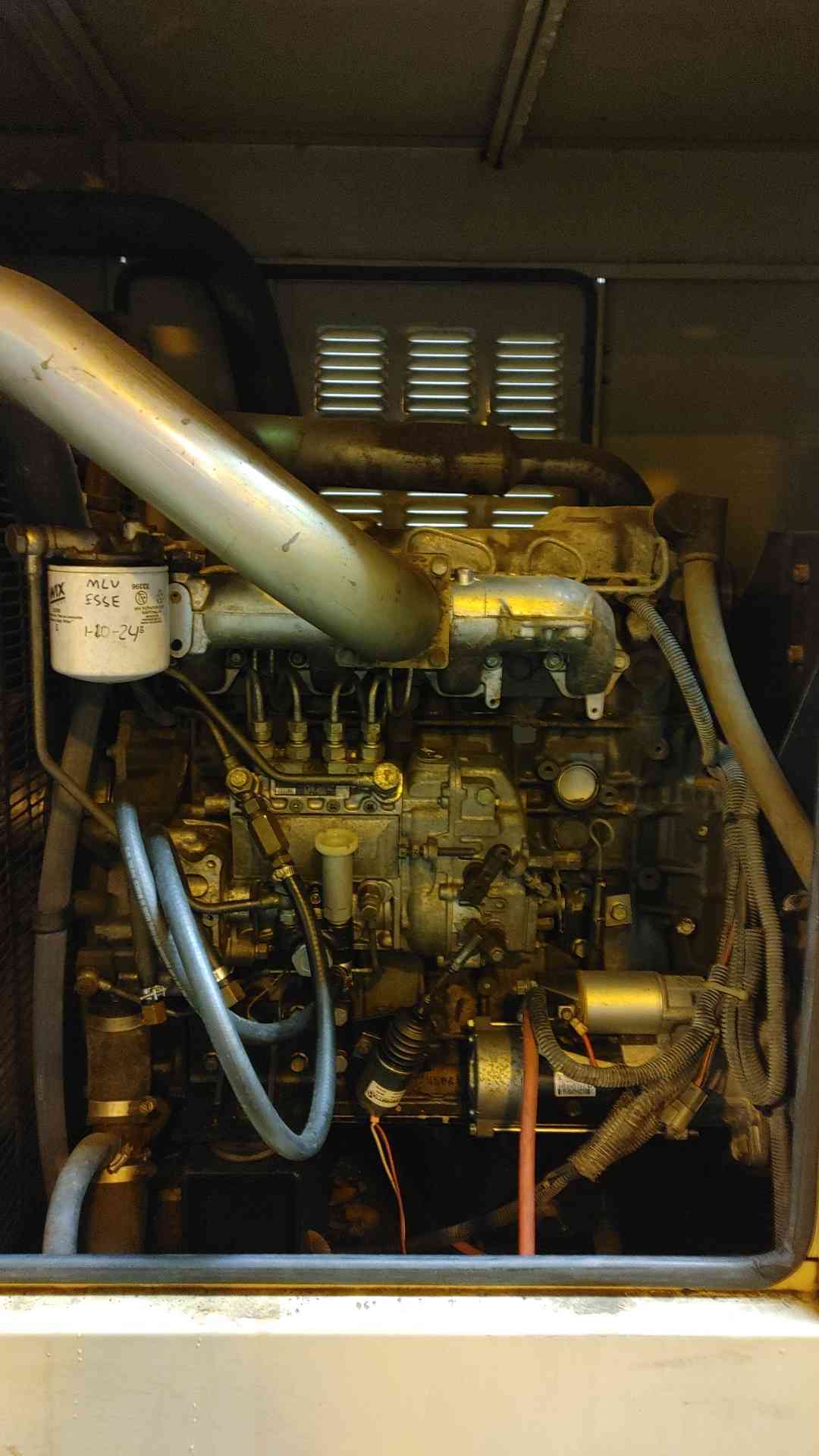 60KW Generac Mitsubishi Diesel Generator 1Ph 468 Hrs Tested/Fuel Pump Issues (109110)