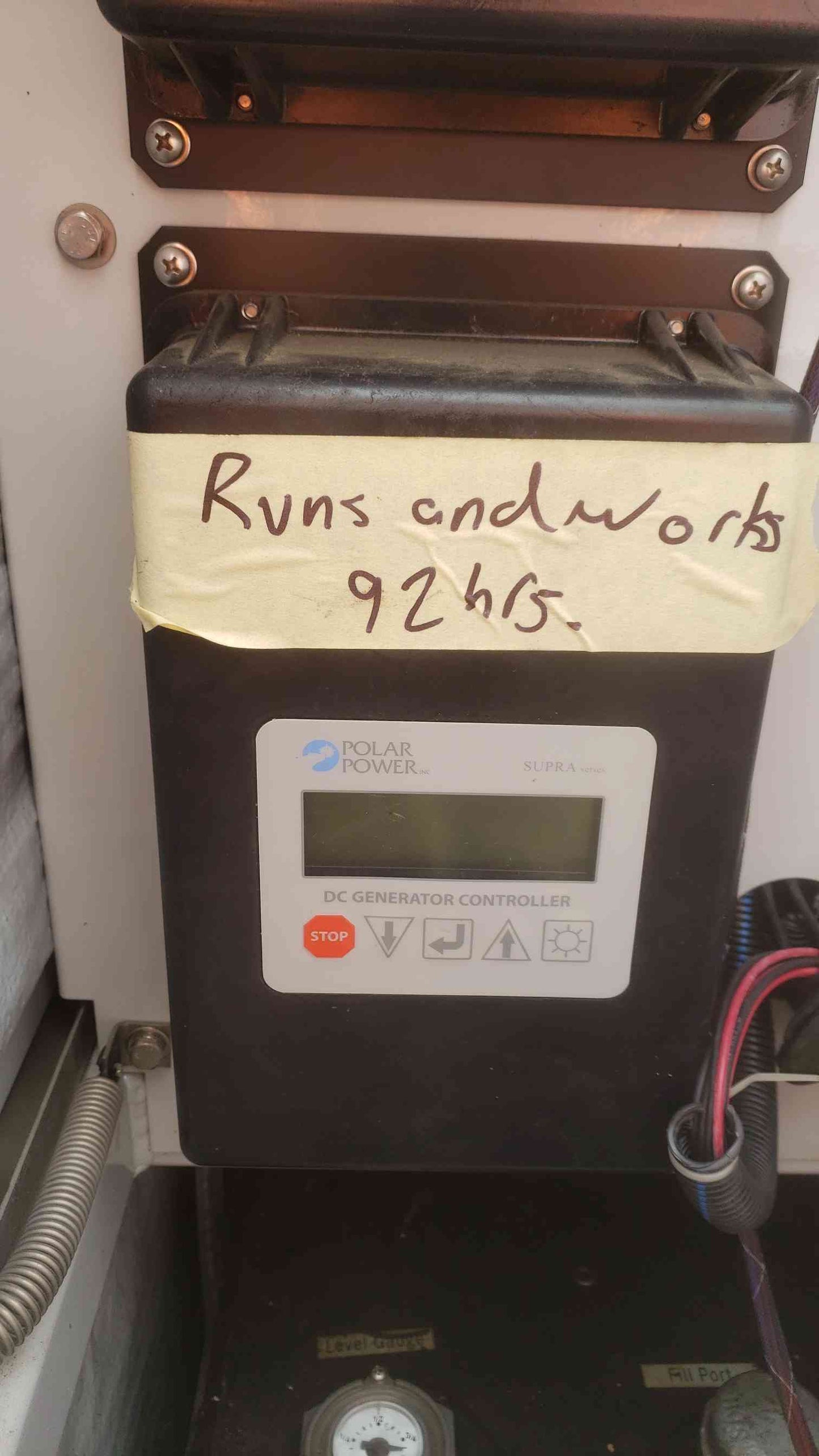 15KW Polar DC Generator 40-60V 270A Diesel 92Hrs 8220-603-D-15-01 TESTED (109104)