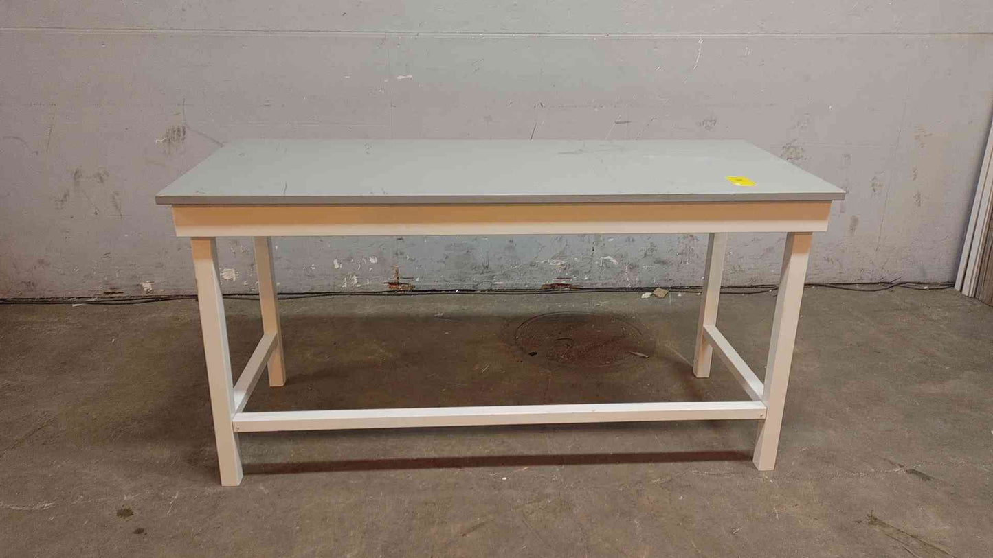 6' Gray Epoxy Lab Table 72"x30"x37" Chem Resistant Lab Desk (109181)