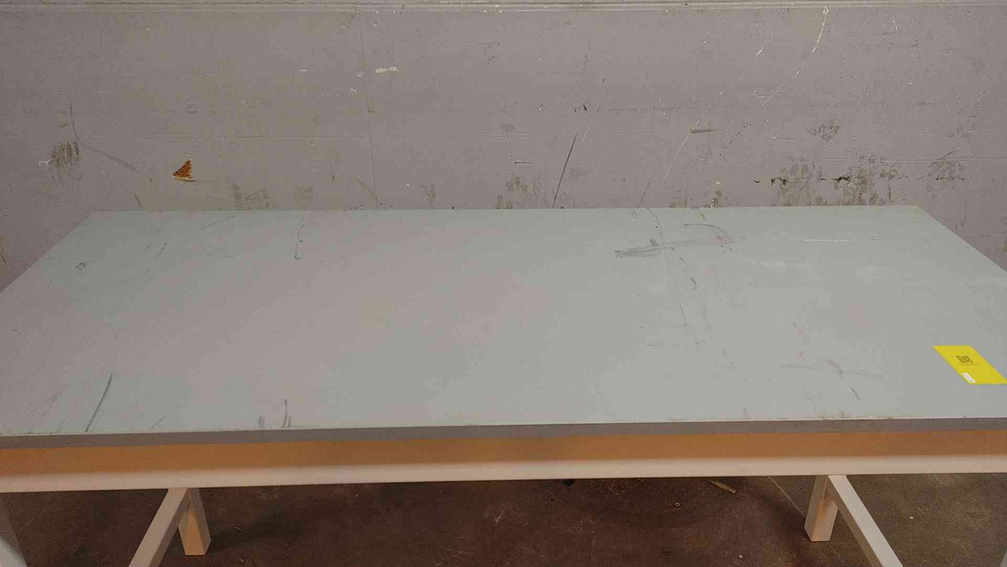 6' Gray Epoxy Lab Table 72"x30"x37" Chem Resistant Lab Desk (109181)