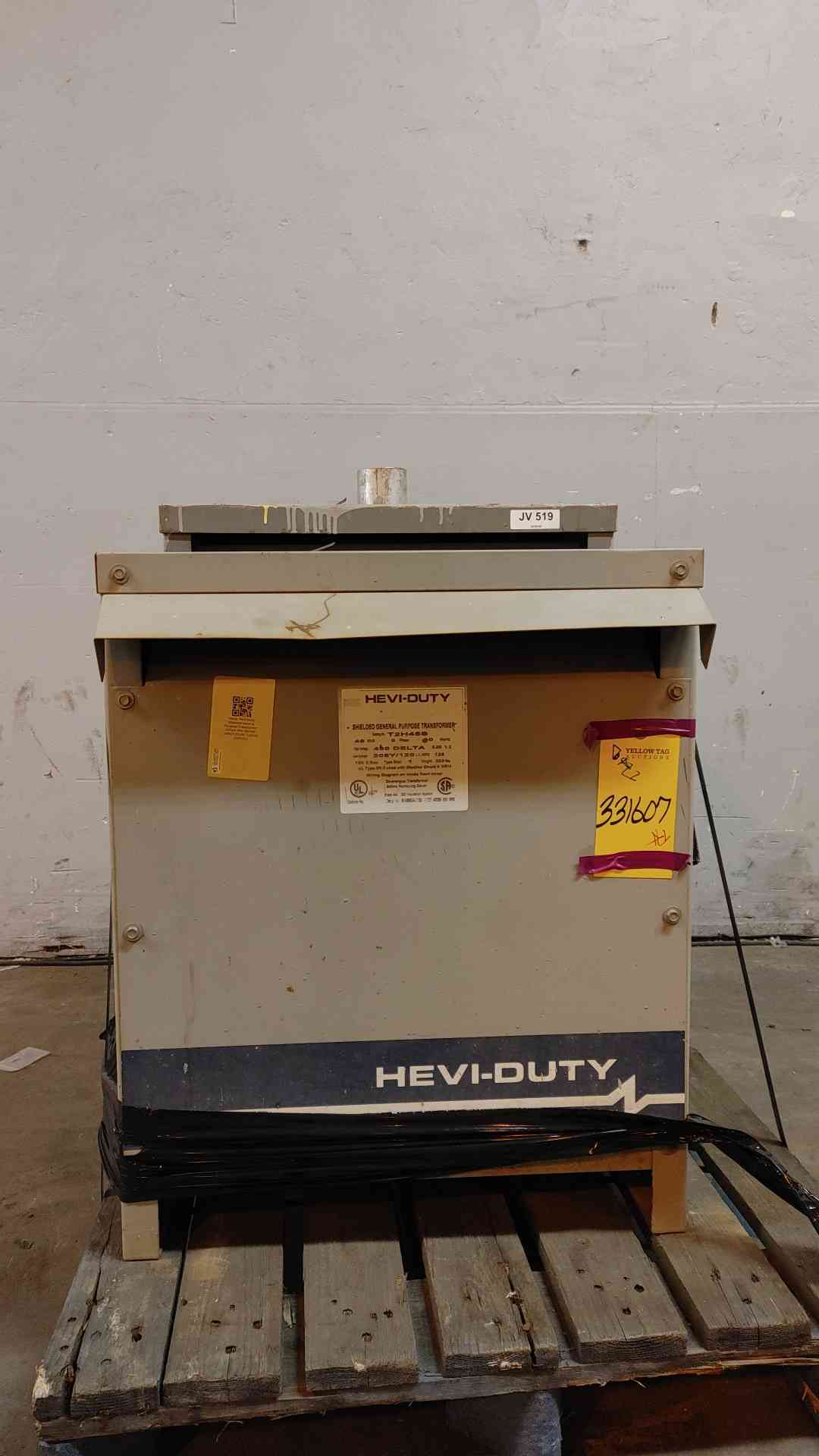 Hevi-Duty Shielded General Purpose Transformer 45KVA 3PH 480VDC 208Y/120VAC T2H45S (109201)