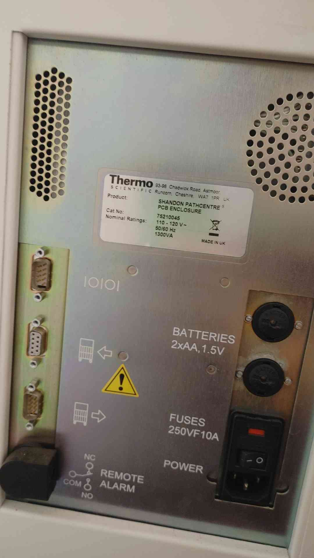 Thermo Scientific Shandon PathCentre tissue processor 110/120 V 50/60 Hz