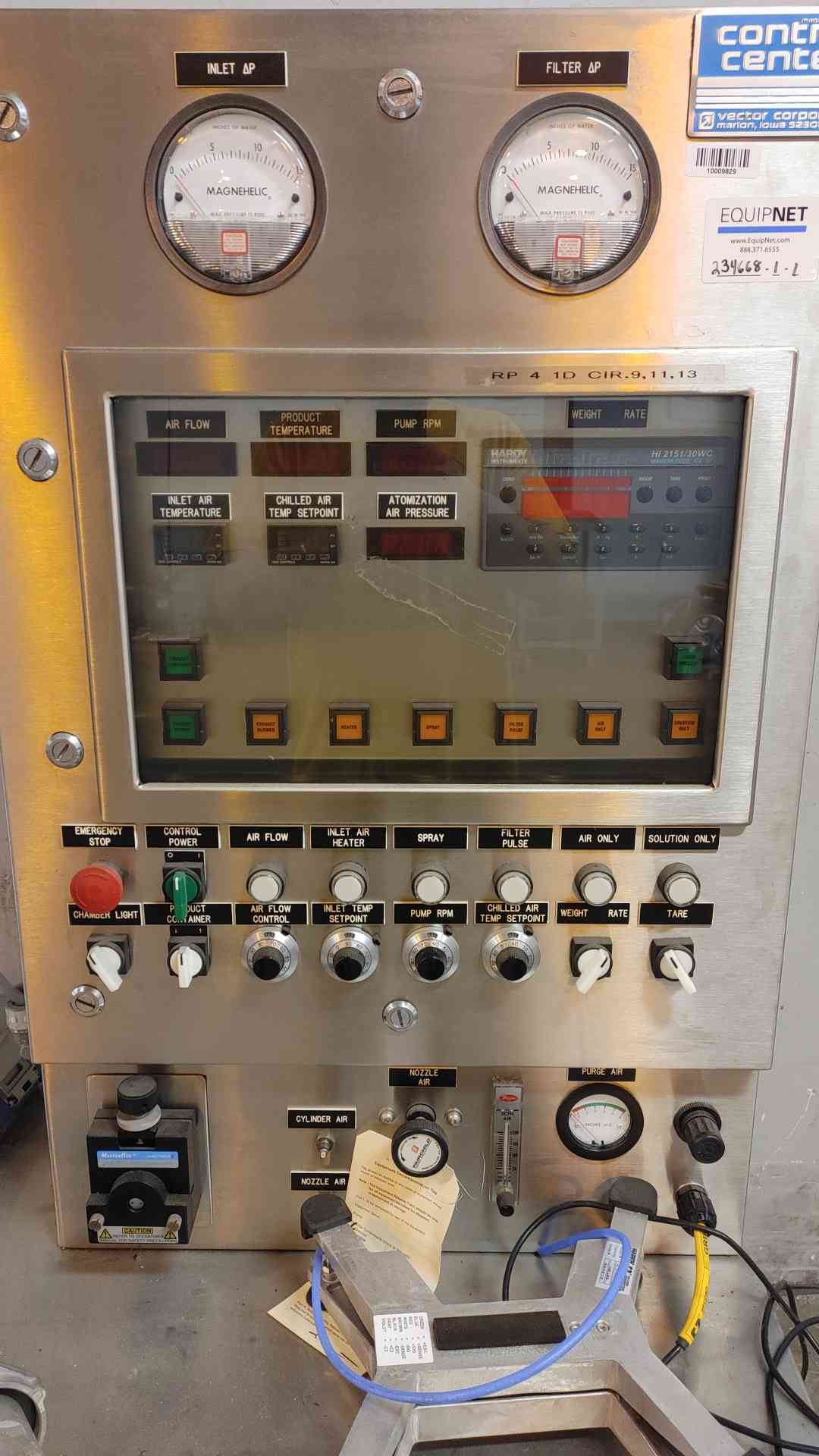 Vector Corporation Fluid Bed FL-M-I 230V 60Hz 3 Ph (109259)