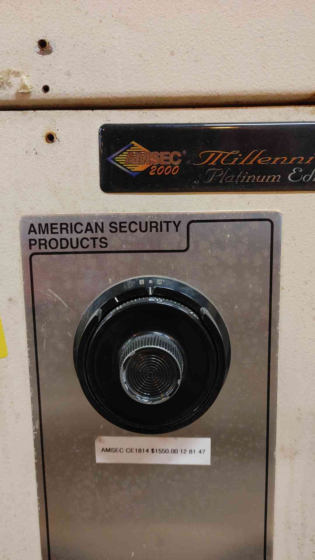 AMSEC Millennium Platinum Edition safe, model CE1814