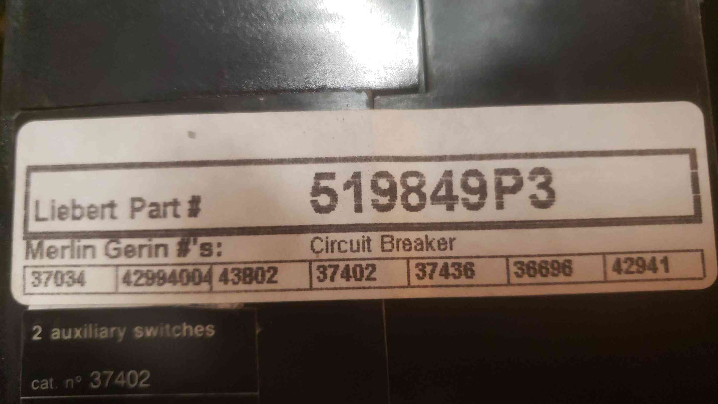 Merlin Gerin 250A Max Circuit breaker 519849P1 (SKU: 109349)