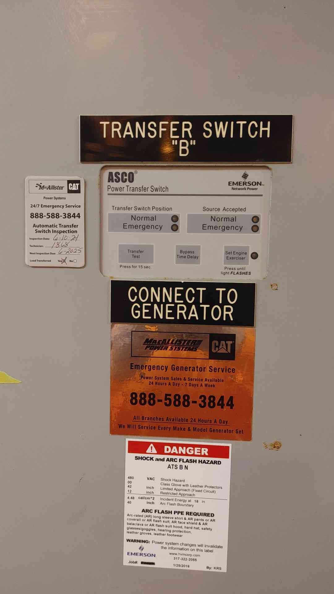 Asco Series 300 Automatic Transfer Switch H00300B31200N10C 1200A 480v ATS (109384)