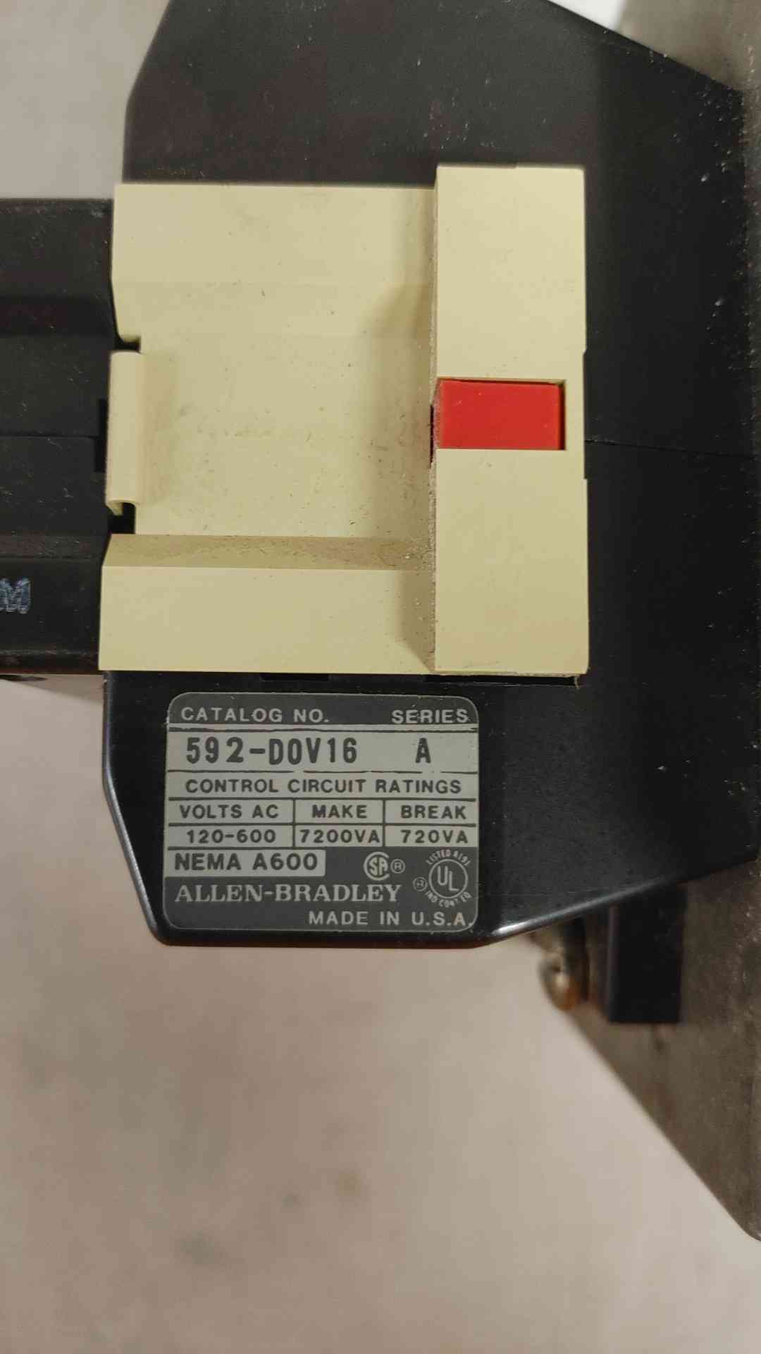 Allen Bradley 592-DOV16 Series A Overload Relay (109386)