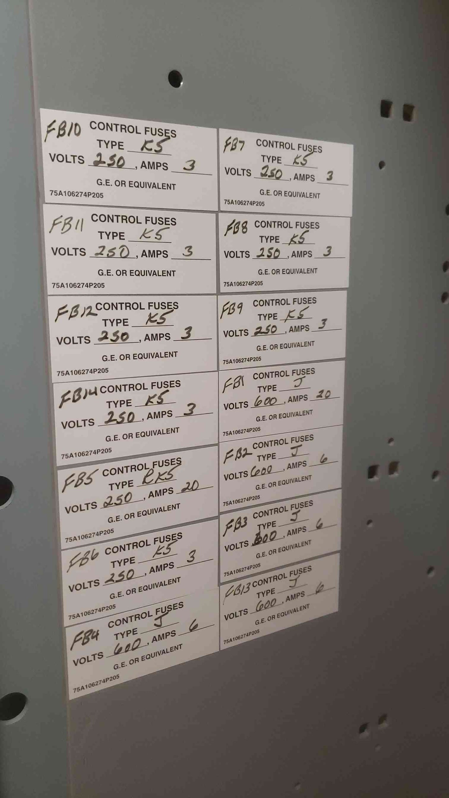 GE 4000A Power Break Switchgear Section 2 480V (SKU: 109440)