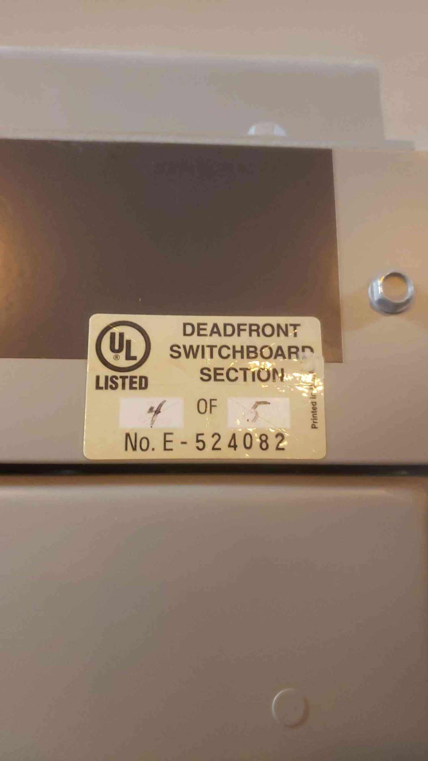 GE 4000A Power Break Switchgear Section 4 Chassis No Breakers (SKU: 109442)