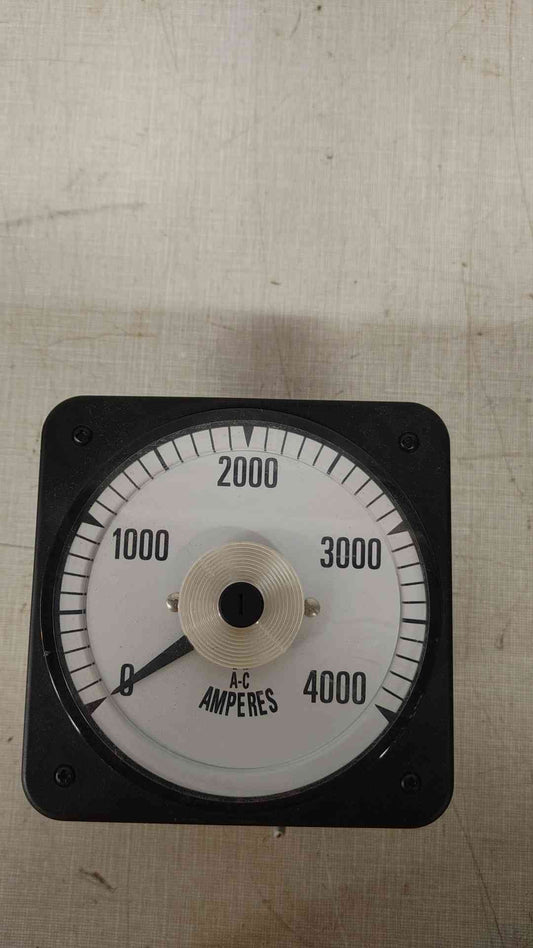 Crompton 0-4000 AC Amperes Panel Meter (0-5A Input)