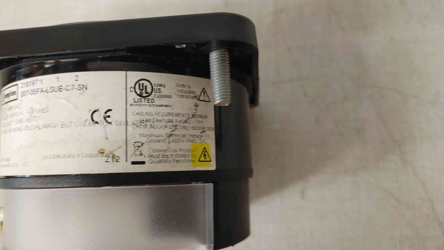 Crompton 0-4000 AC Amperes Panel Meter (0-5A Input)