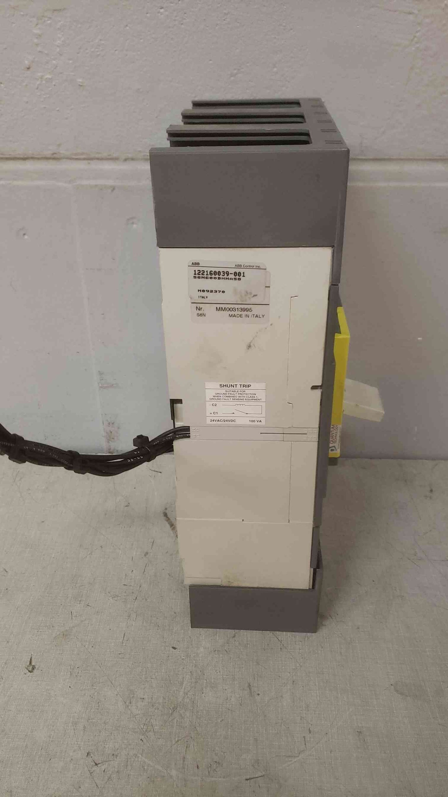 ABB SACE S6 600A 3 Pole Breaker (SKU: 109582)