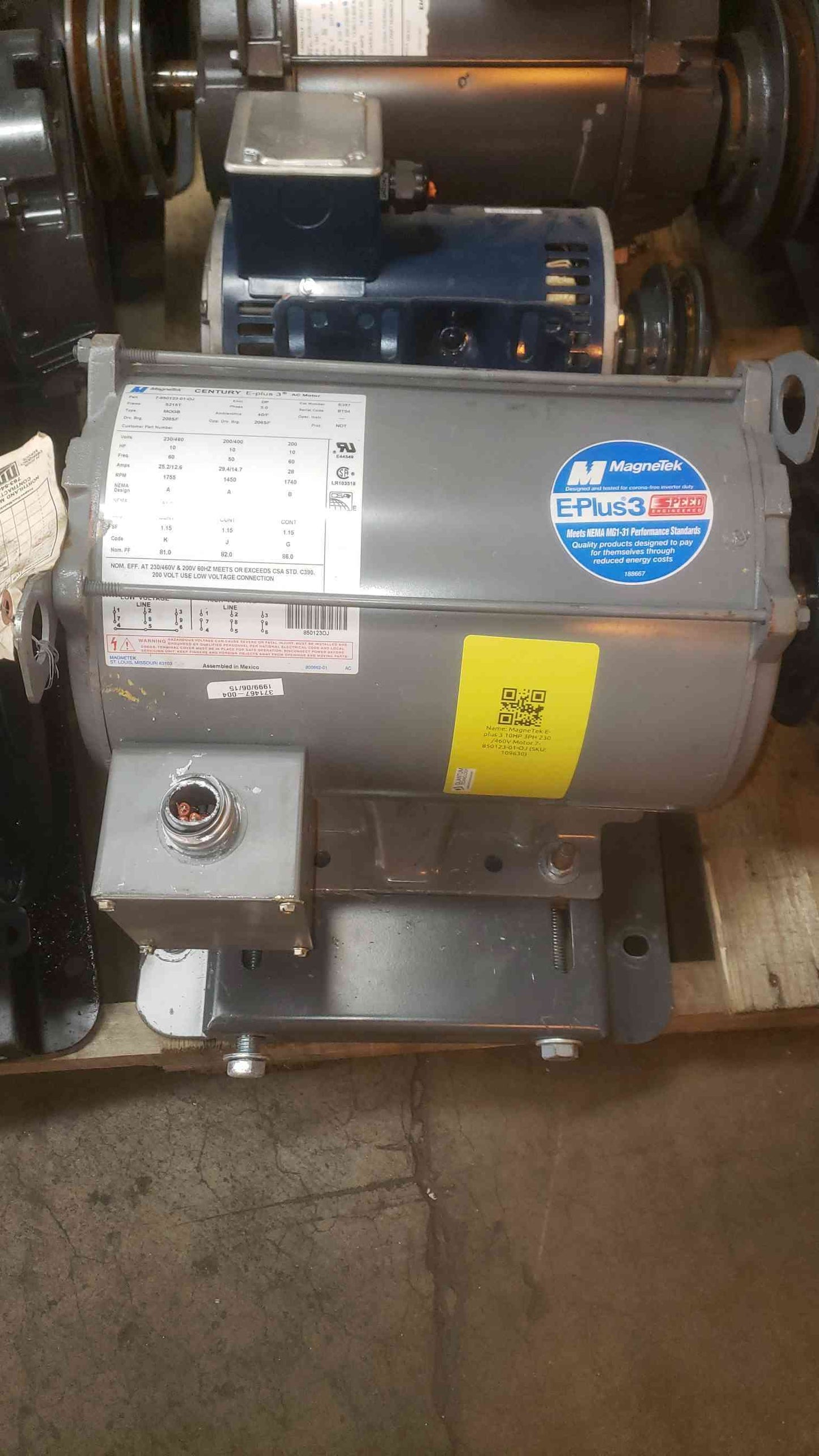 MagneTek E-plus 3 10HP 3PH 230/460V Motor 7-850123-01-OJ (SKU: 109630)