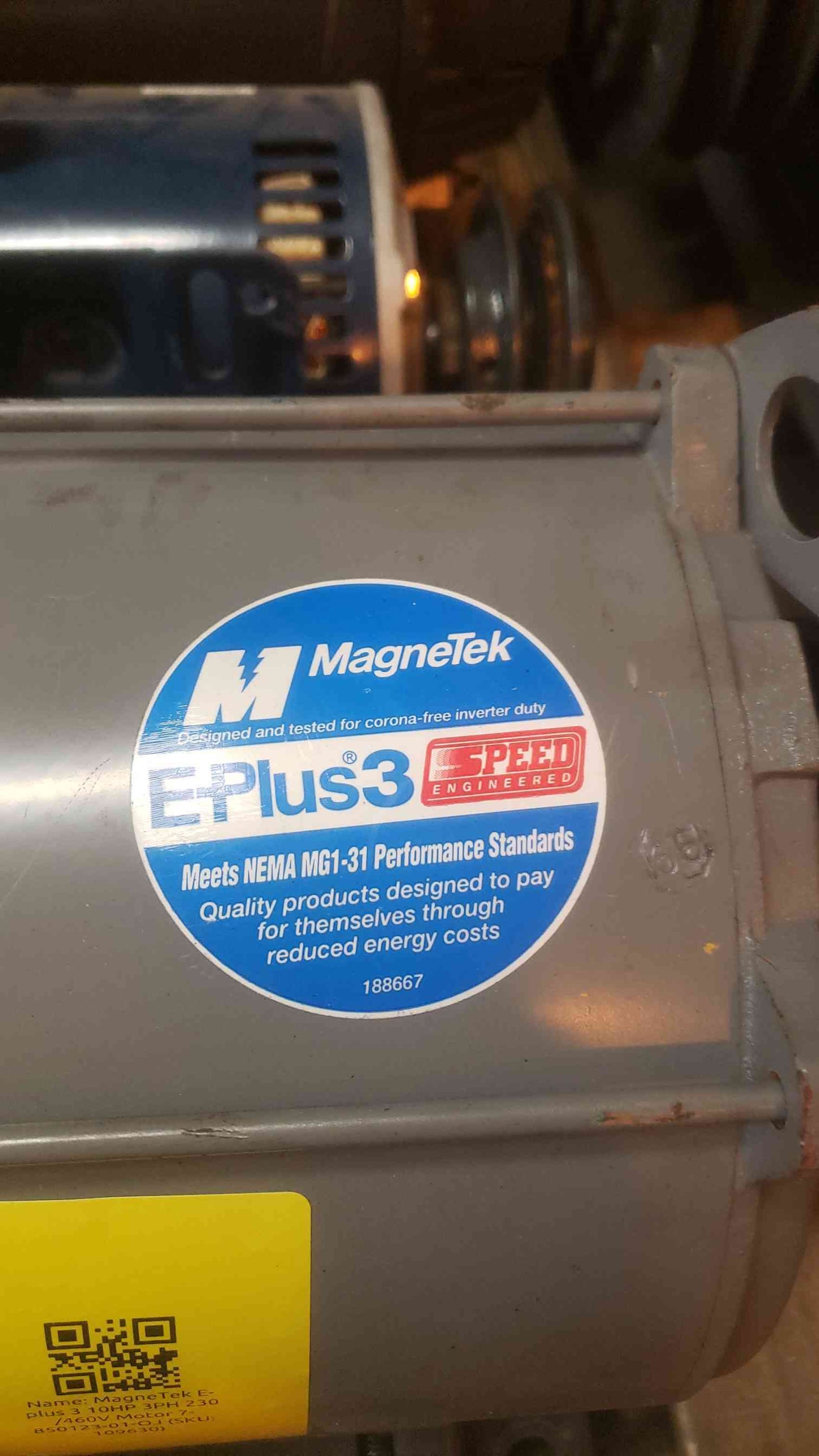 MagneTek E-plus 3 10HP 3PH 230/460V Motor 7-850123-01-OJ (SKU: 109630)