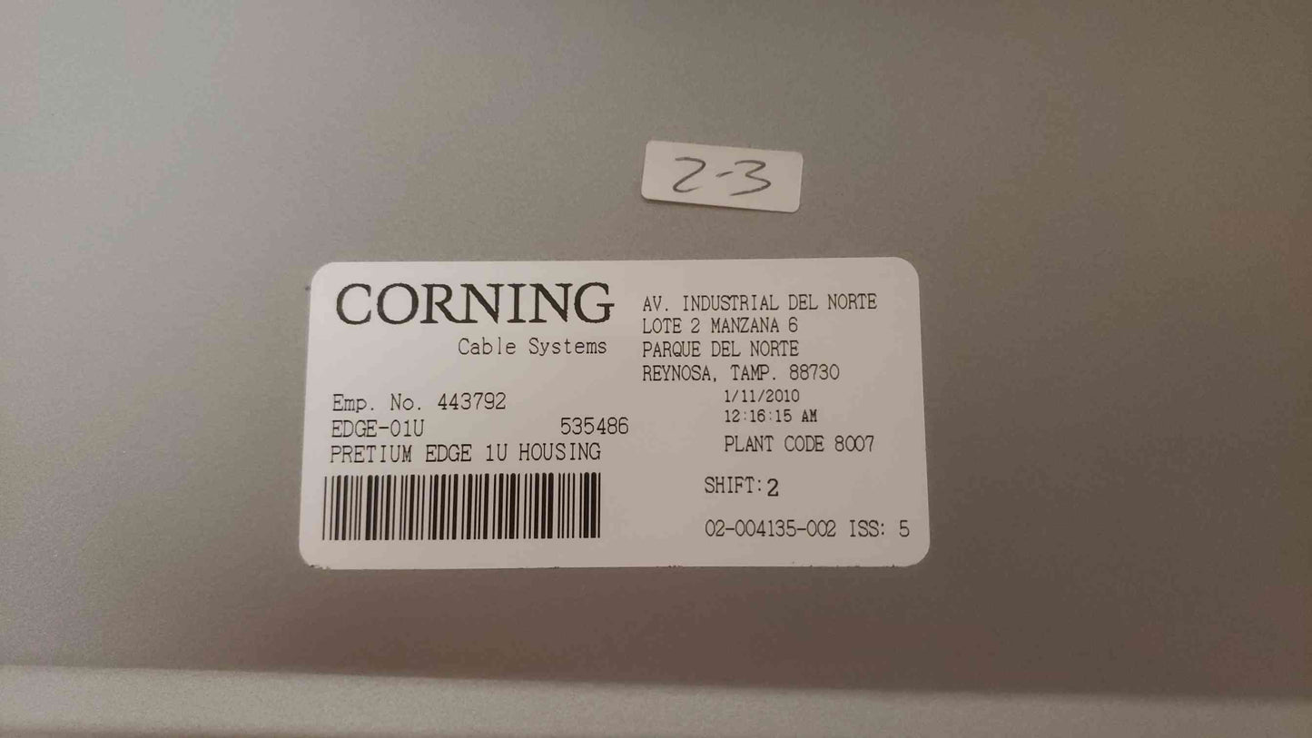 Corning Pretium Edge 1U Housing EDGE-01U (SKU: 109636)