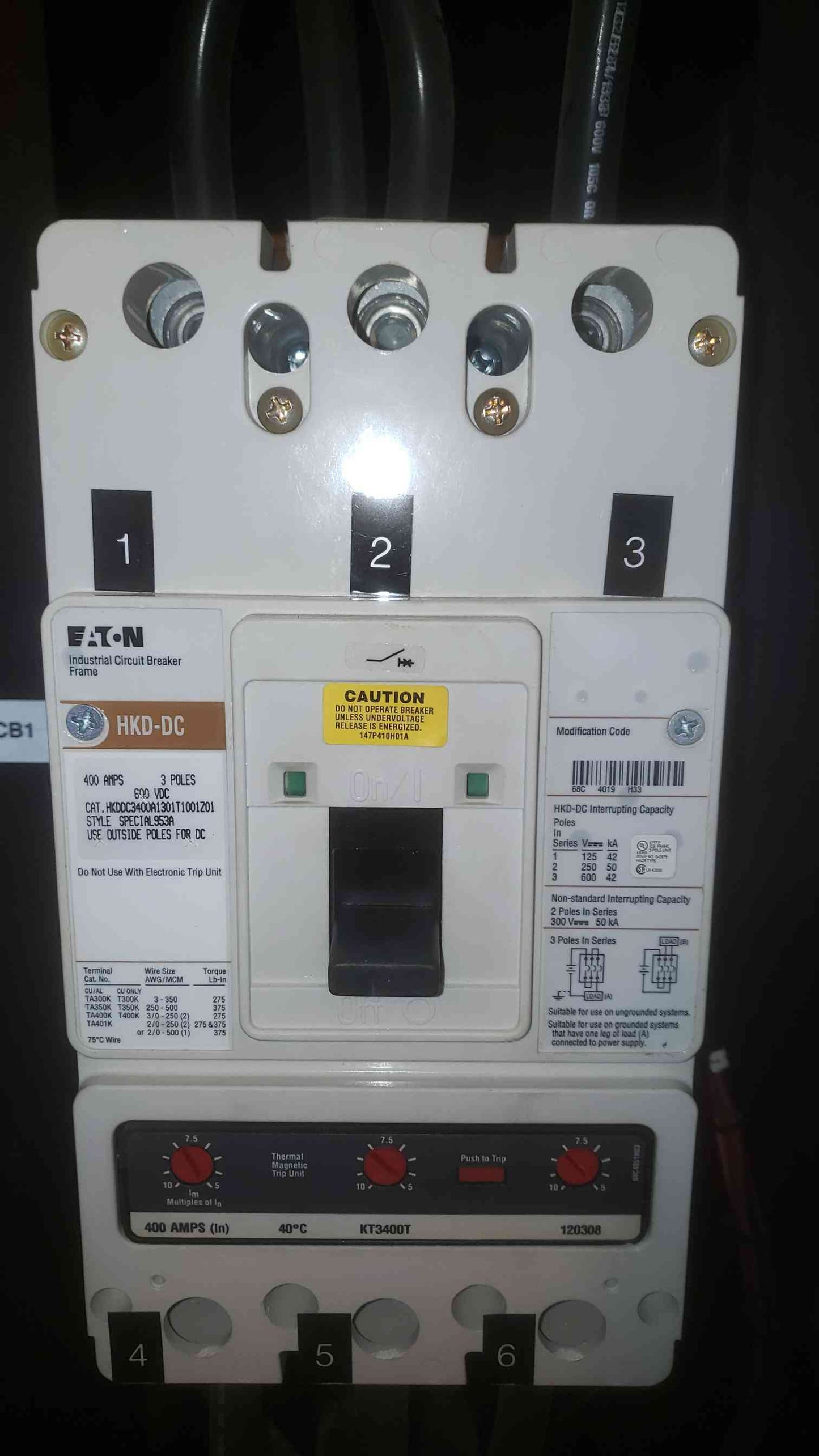 Eaton 9390 Battery Cabinet 480VDC 322ADC 120 (SKU: 109731)