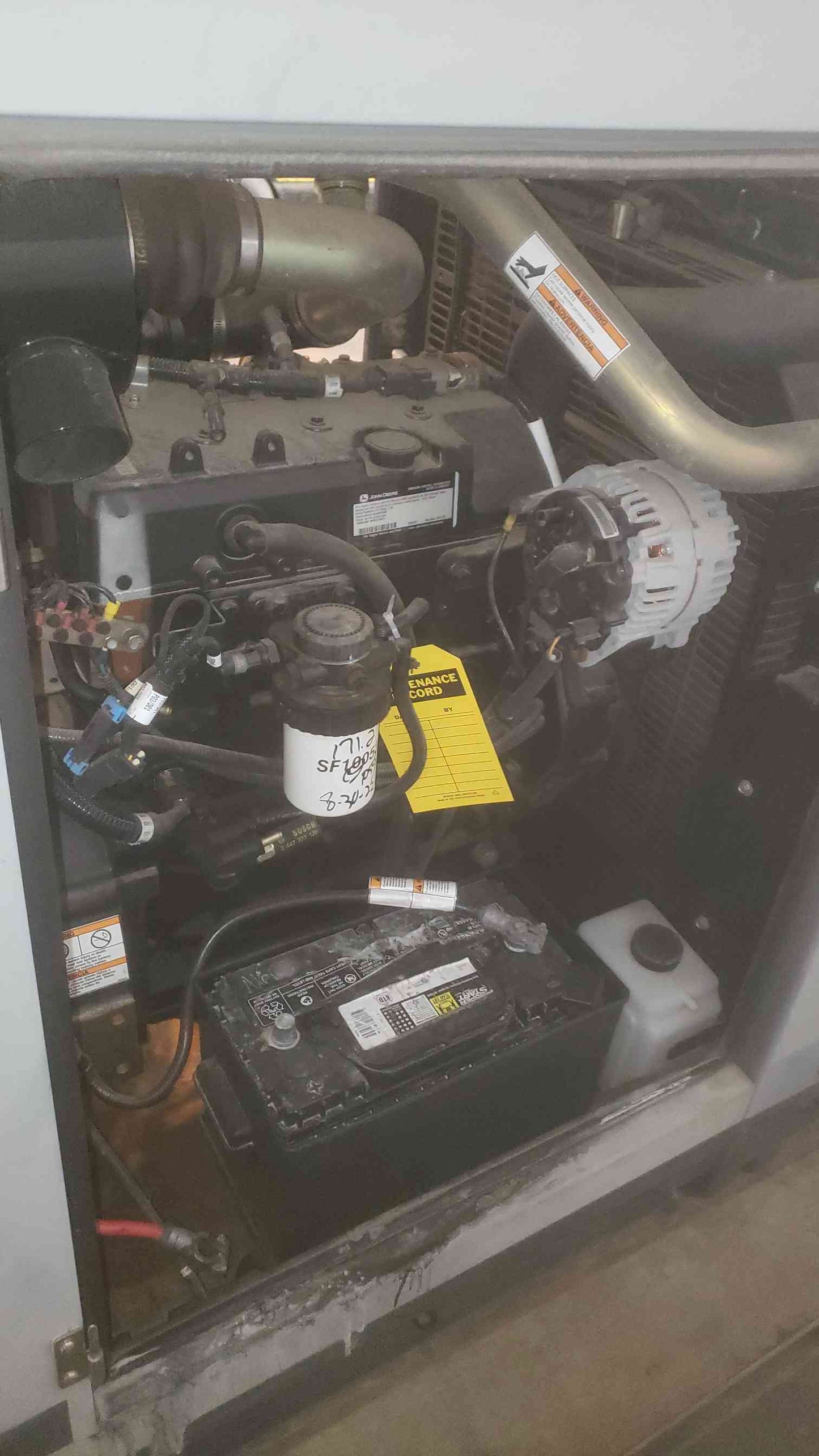 48KW Generac John Deere 4024 1PH Diesel Generator 1182 Hrs (SKU: 109756)