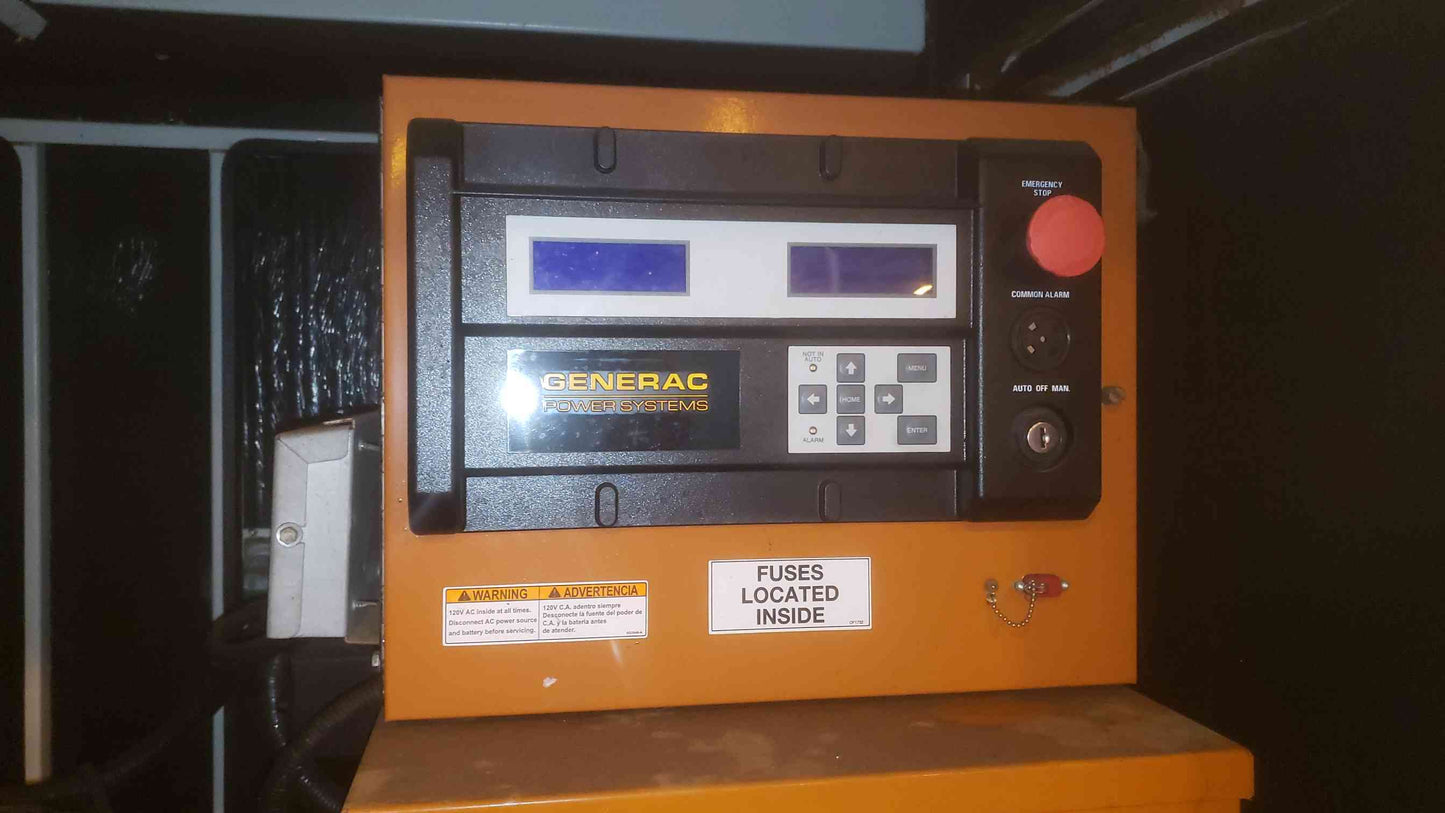 30KW Generac Generator 1PH 4024 John Deere Diesel Engine 687 Hrs. Tested (SKU: 109775)