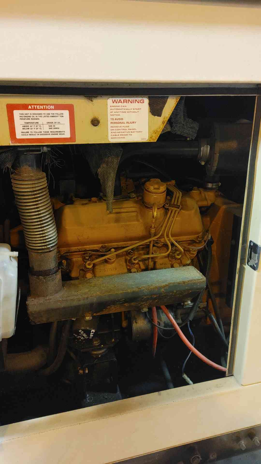35KW Generac 93A01735-S 120/240 1PH Diesel Generator 1187Hrs 109788