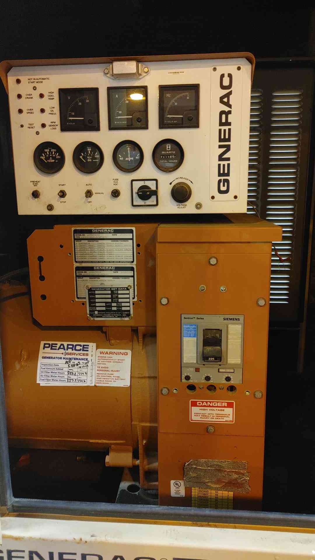 50kW Generac Daewoo 1Phase Diesel Generator 574.9Hrs (109805)