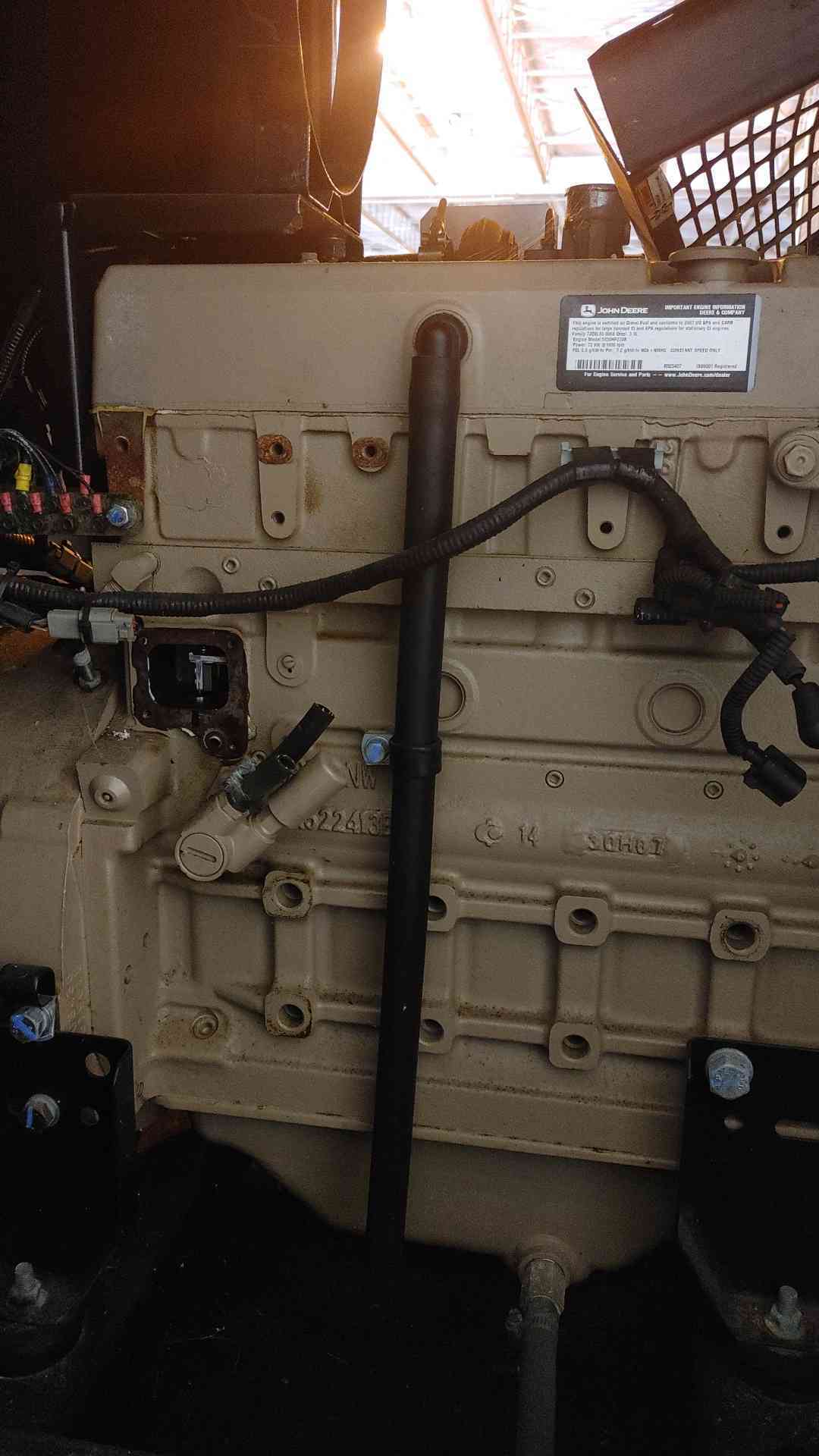 AS-IS 60KW GENERAC John Deere 5030 Engine 1PH Diesel (SKU: 109659)