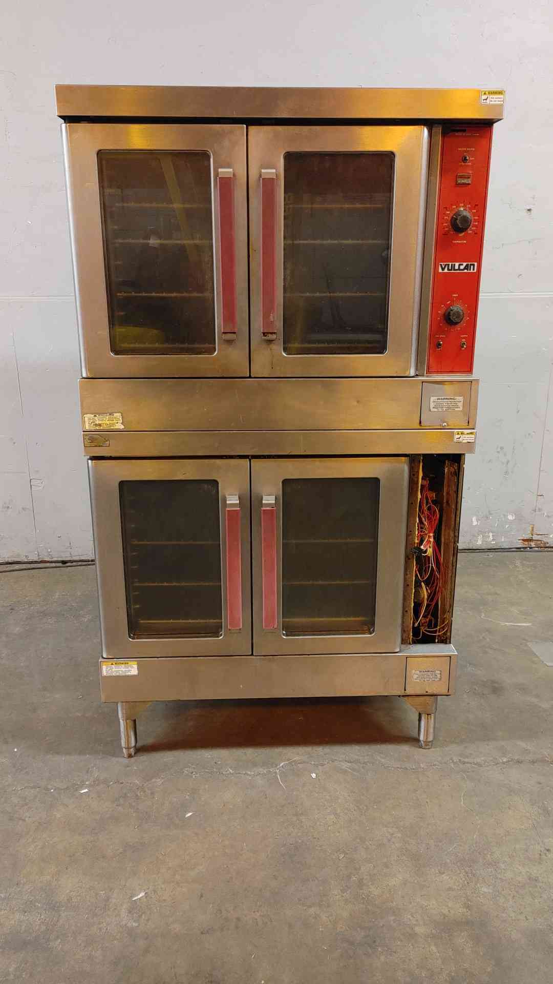 AS IS Vulcan Stainless Steel Dual Oven Double Stack (SKU: 109917)