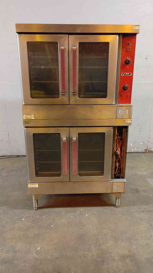 AS-IS Vulcan Stainless Steel Dual Oven Double Stack (SKU: 109917)