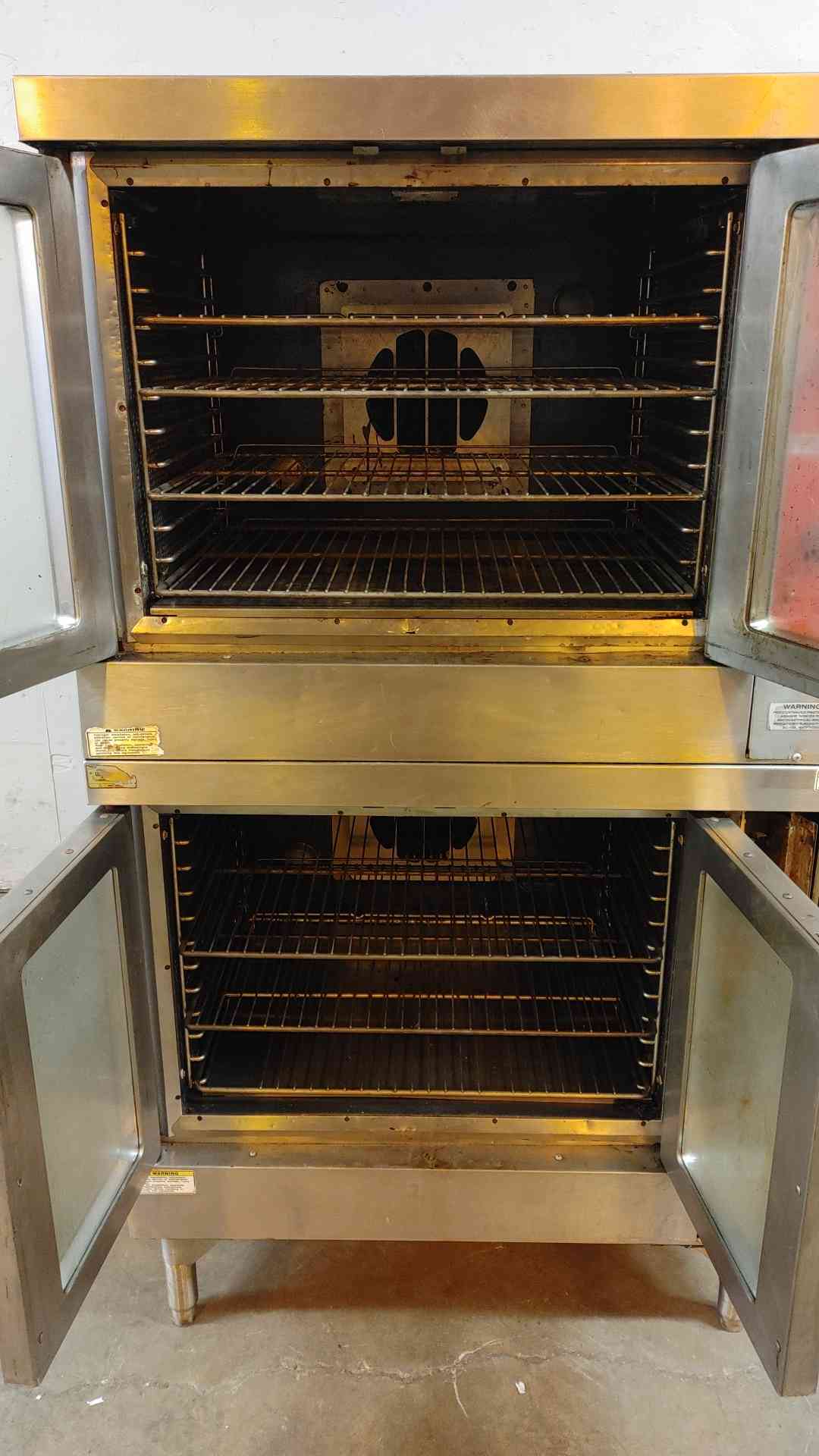 AS IS Vulcan Stainless Steel Dual Oven Double Stack (SKU: 109917)