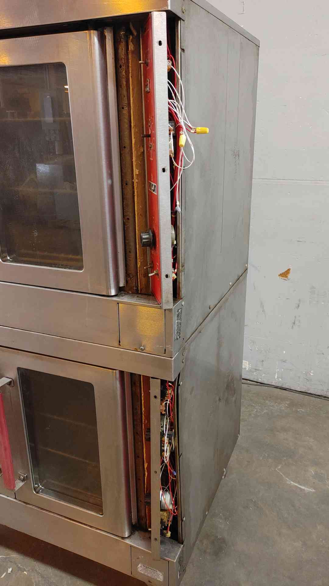 AS IS VULCAN Stainless Steel Dual Oven VC4ED DEV NO. 9 Double Stack (SKU: 109925)