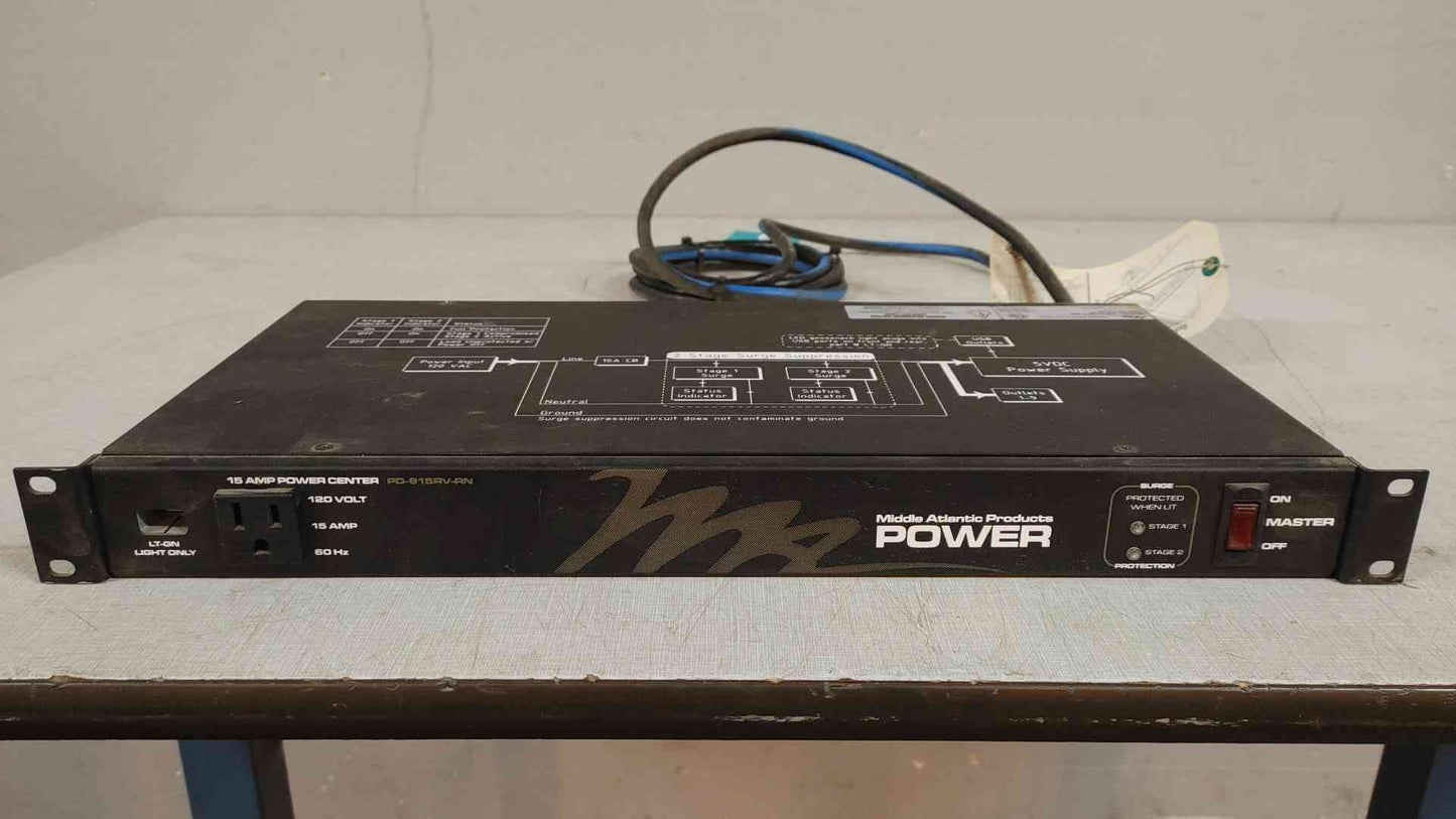 Middle Atlantic rackmount power distribution unit PD-915RV-RN (SKU: 110017)