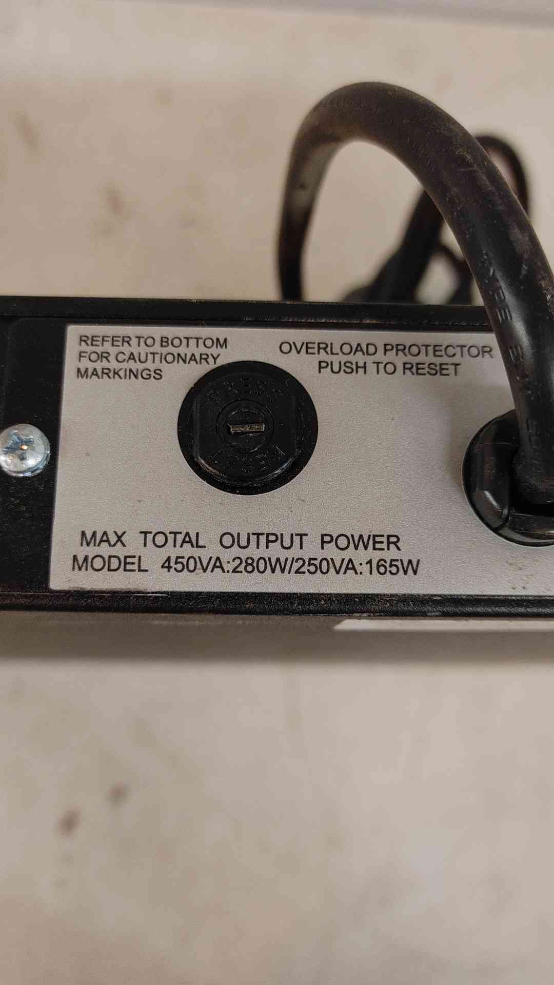 APC Back-UPS 450VA 4-Outlet Surge Protector (SKU: 110031)