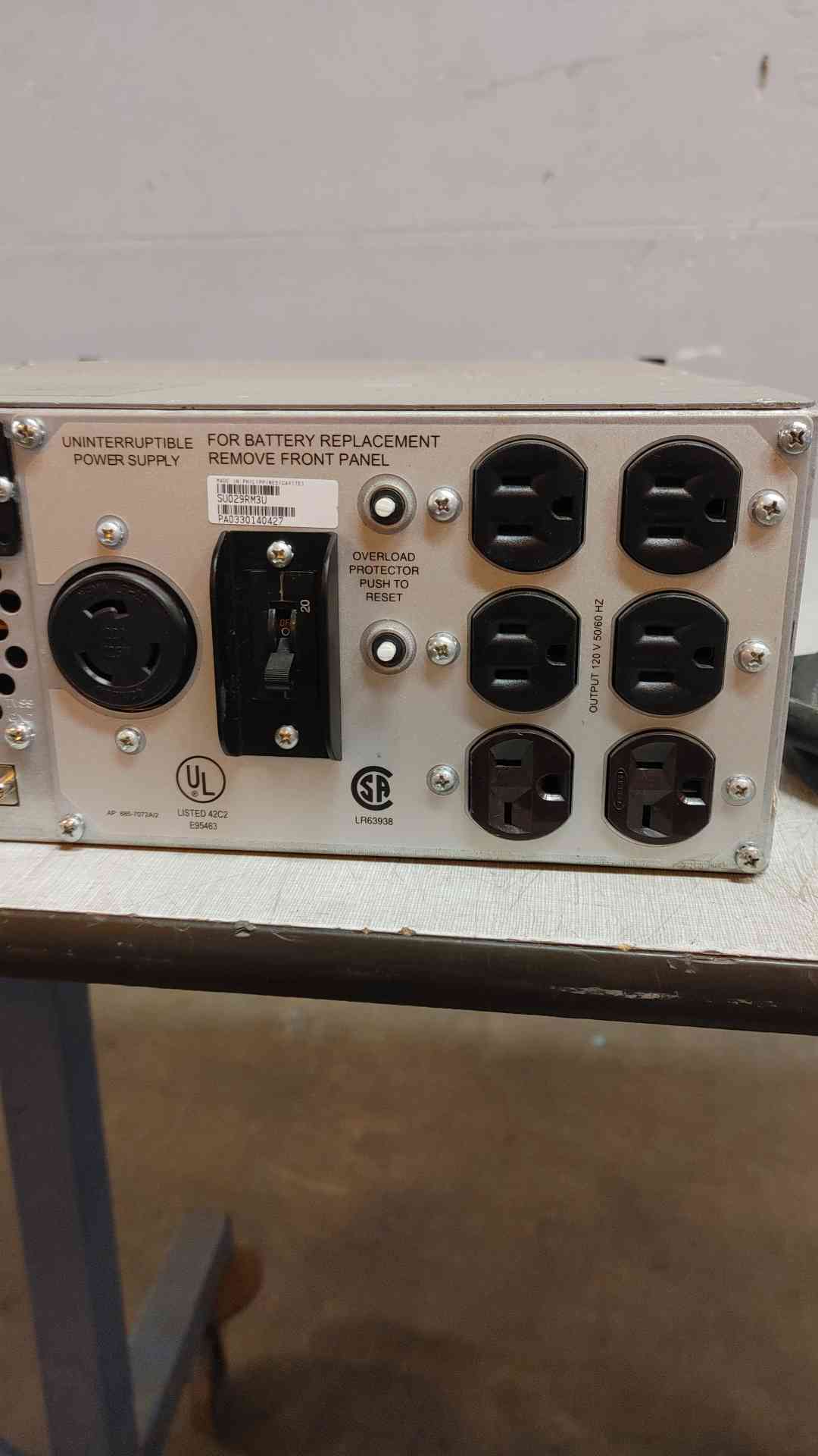 APC Uninterrupted Power Supply SU029RM3U (SKU: 110064)