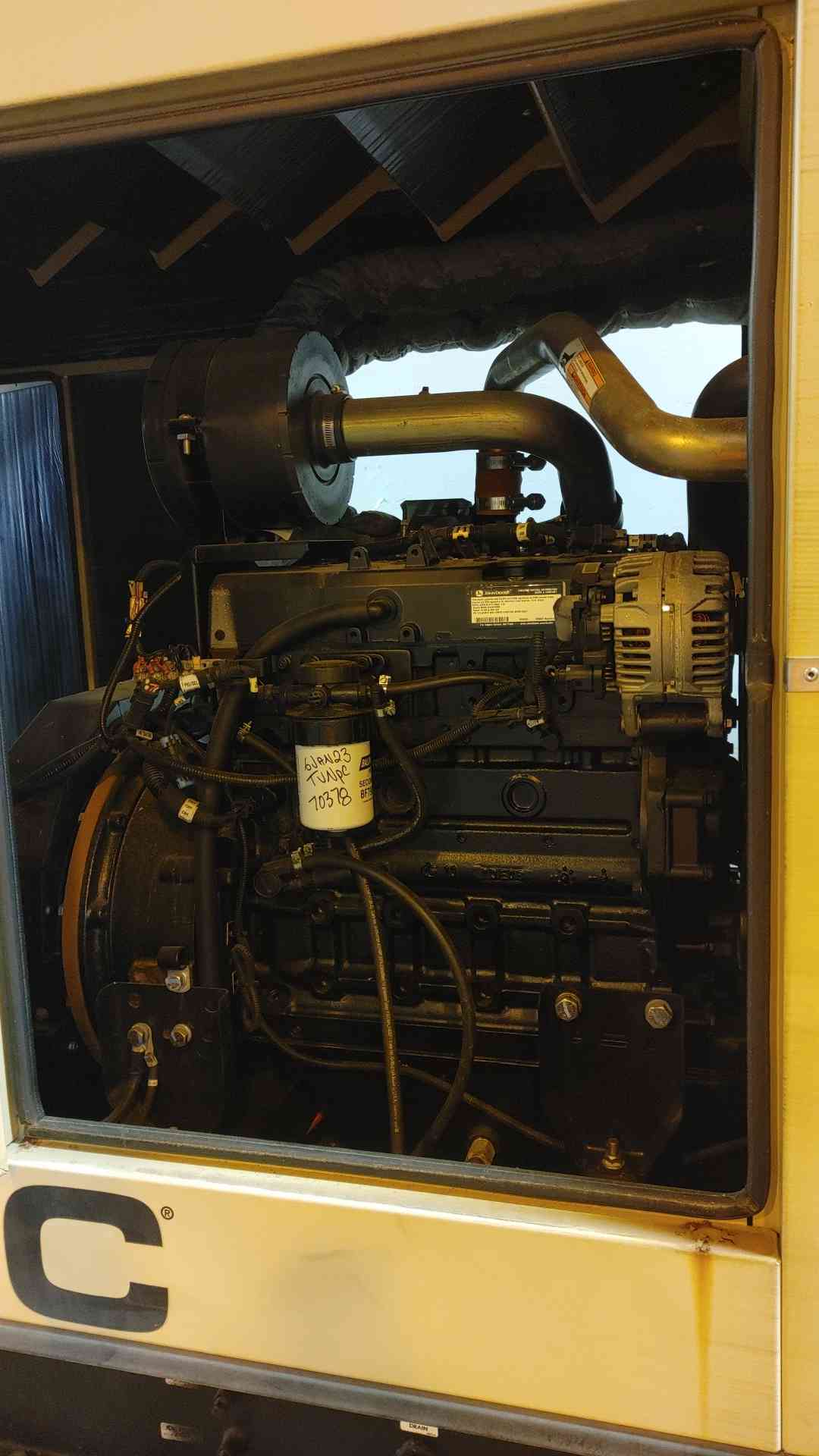 60KW Generac John Deere 5030 Diesel Generator 1PH 685Hrs (SKU: 110178)