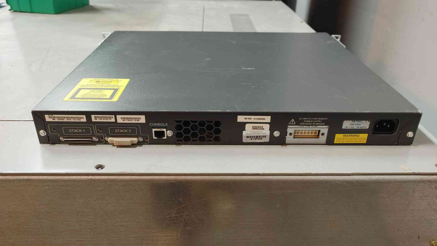 Cisco Systems Catalyst 3750G (SKU: 110179)