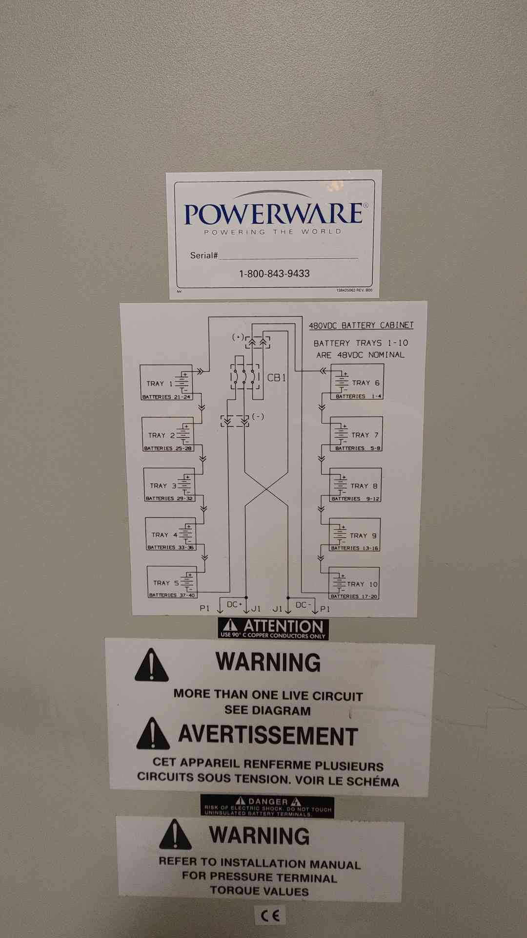 Eaton POWERWARE 9315-160 160KVA UPS 480v x 480v w/ 2 Battery Cabinets (SKU: 110201)