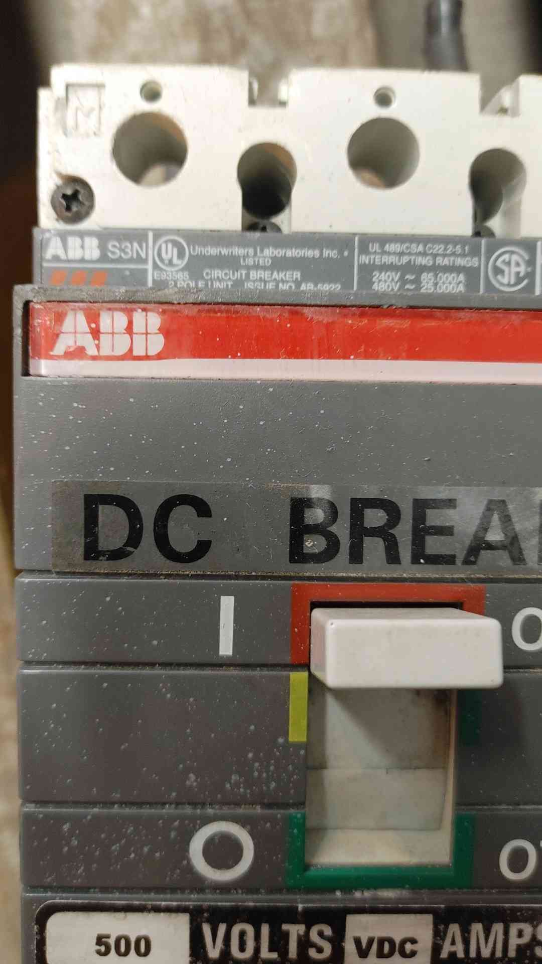 ABB Sace S3 Circuit breaker 100A 2Pole 500V (SKU: 110245)